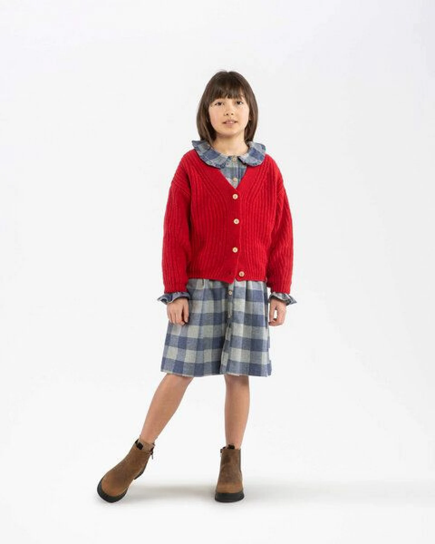 Matona Strickcardigan für Kinder aus Bio-Baumwolle und Wolle / V-Neck Cardigan – Ansicht 3