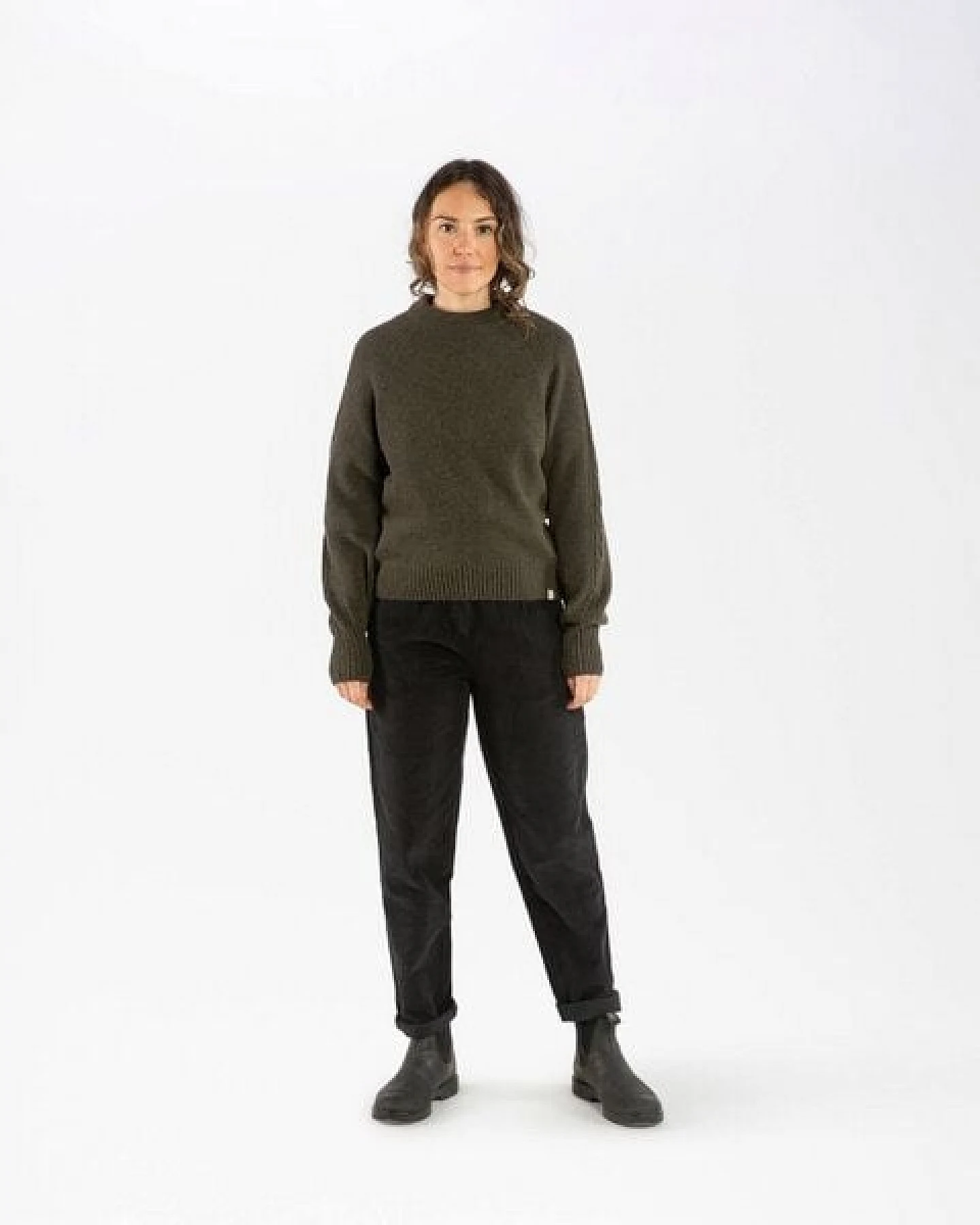 Matona Strickpullover mit Zopfmuster für Frauen aus Bio-Baumwolle und Lammwolle / Cable Knit Sweater – Ansicht 3