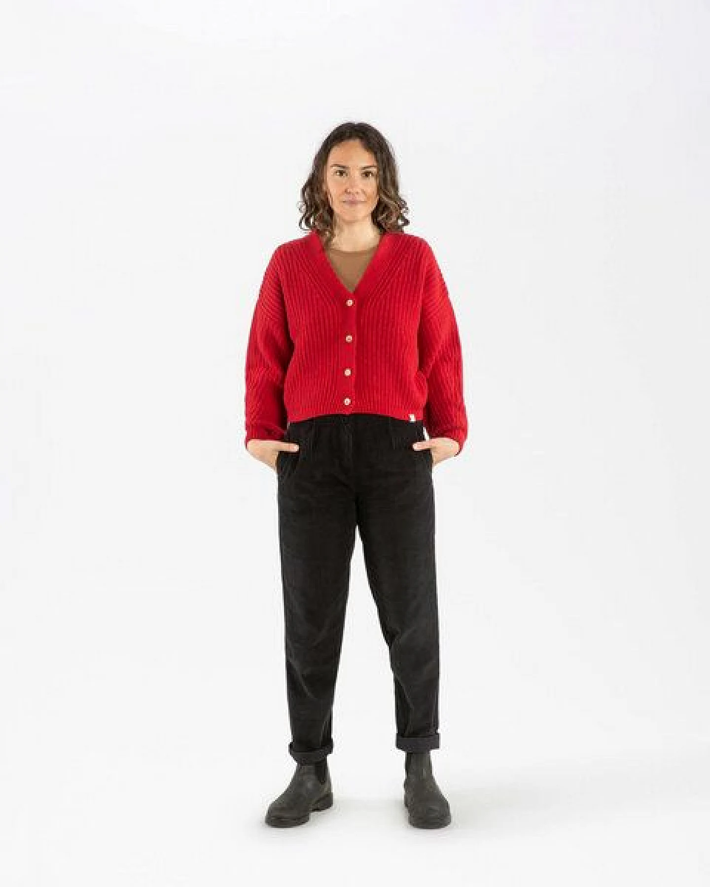Matona Strickcardigan für Frauen aus Baumwolle und Lammwolle / Organic Knit Cardigan – Ansicht 3