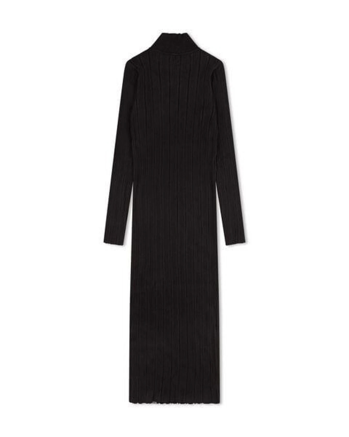 Matona Elegantes langes Kleid für Frauen aus Bio-Baumwolle / Ribbed Dress – Ansicht 4