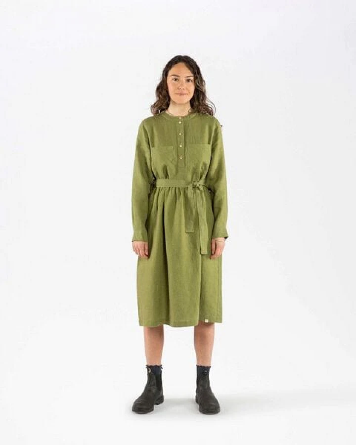 Matona Midikleid für Frauen aus Leinen / Belted Dress