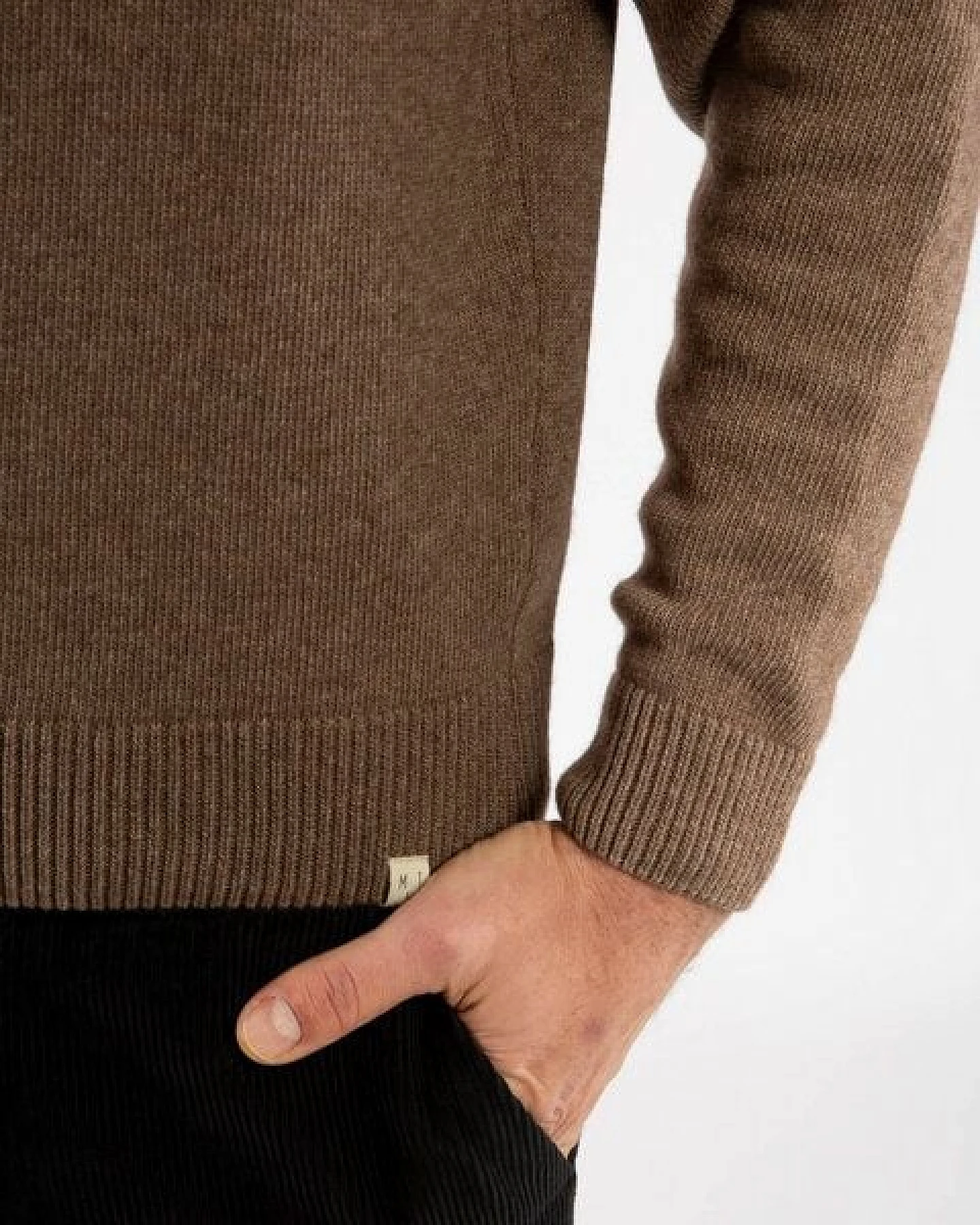Matona Strickpullover für Männer aus Bio-Baumwolle und Lammwolle / Classic Sweater – Ansicht 4