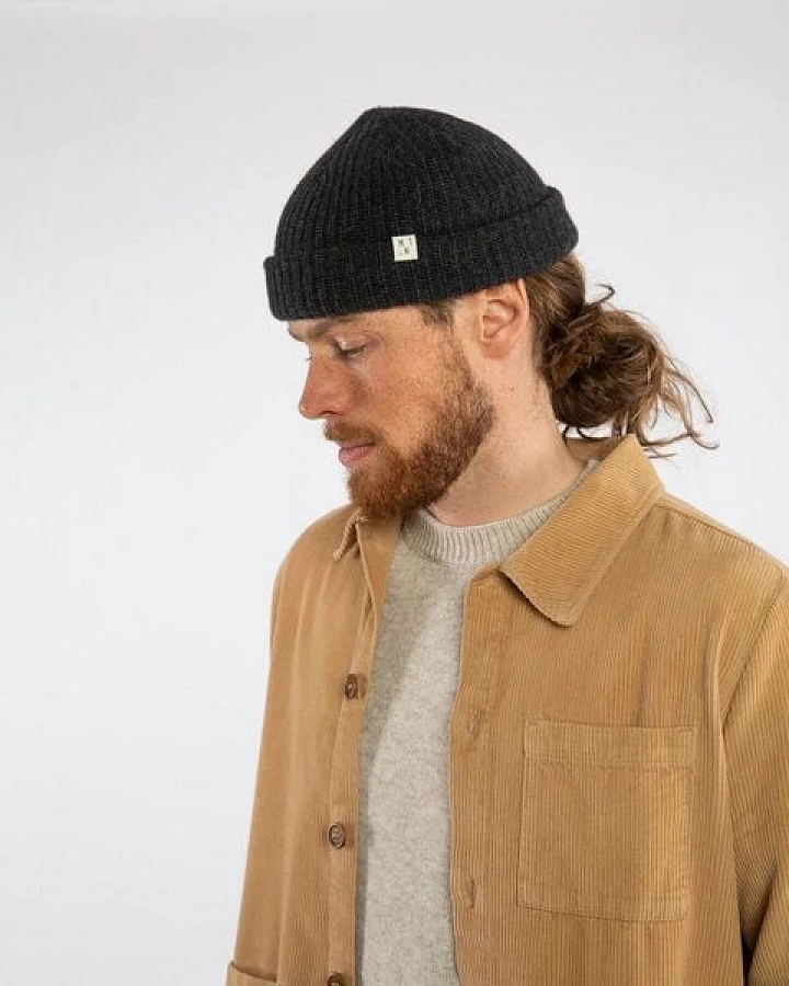 Matona Strickbeanie für Kinder, Frauen und Männer aus Bio-Baumwolle und Lammwolle / Fisherman Beanie