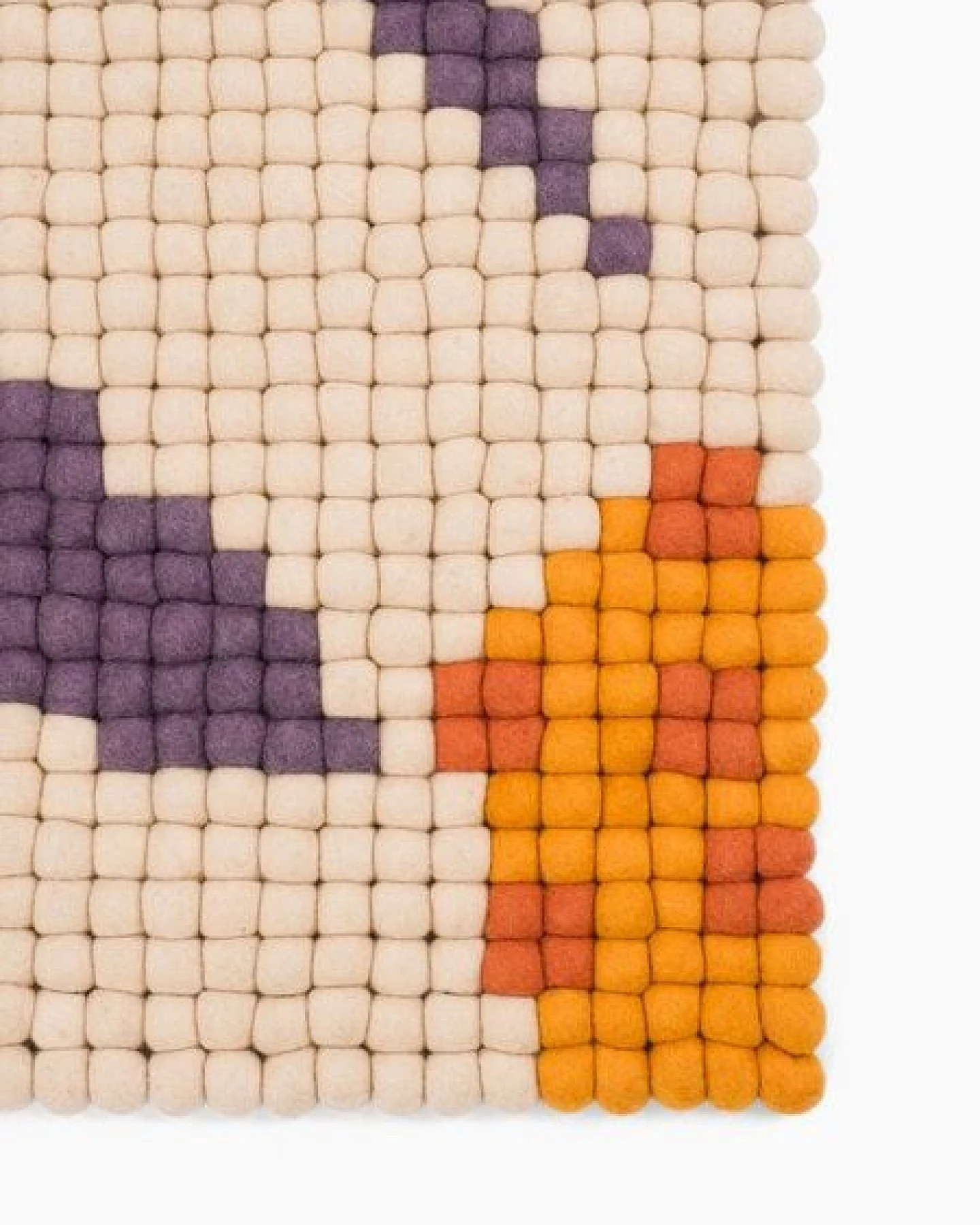 myfelt Filzkugelteppich Daisy rechteckig 100% Wolle – Ansicht 3