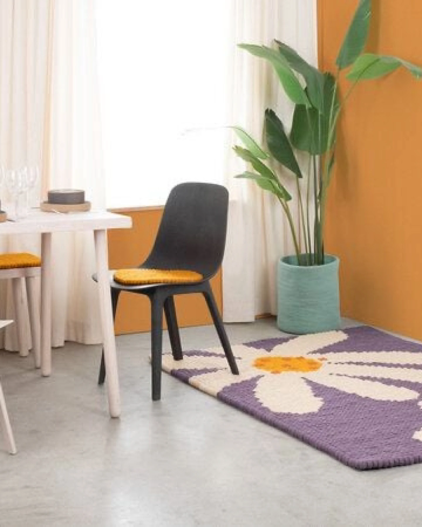 myfelt Filzkugelteppich Daisy rechteckig 100% Wolle – Ansicht 4