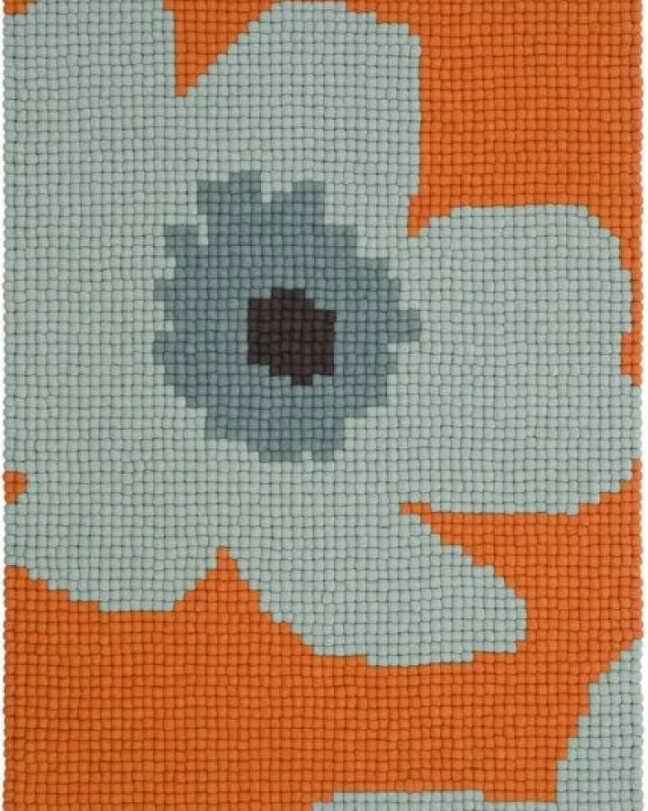 myfelt Filzkugelteppich Anny rechteckig 100% Wolle