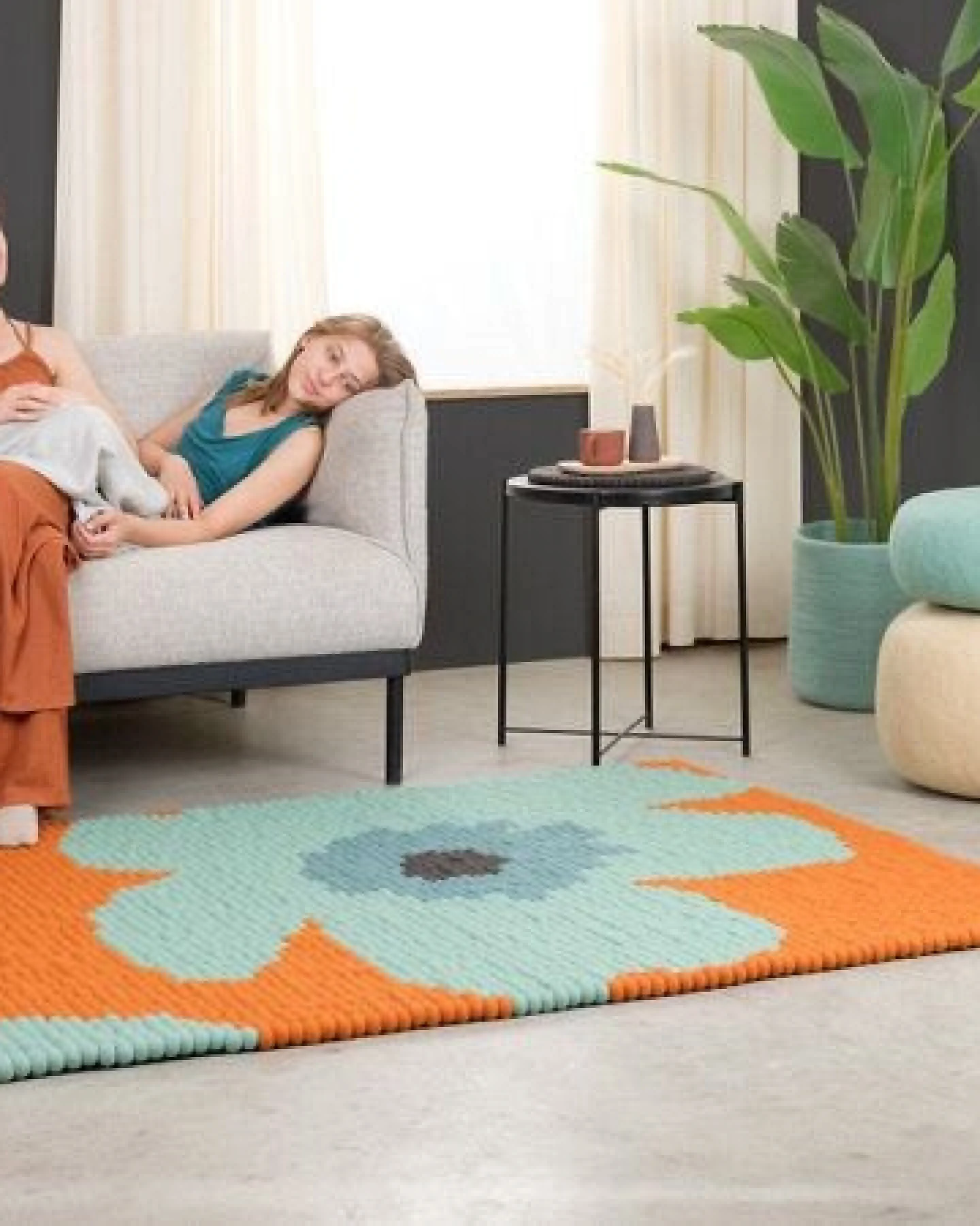 myfelt Filzkugelteppich Anny rechteckig 100% Wolle – Ansicht 4