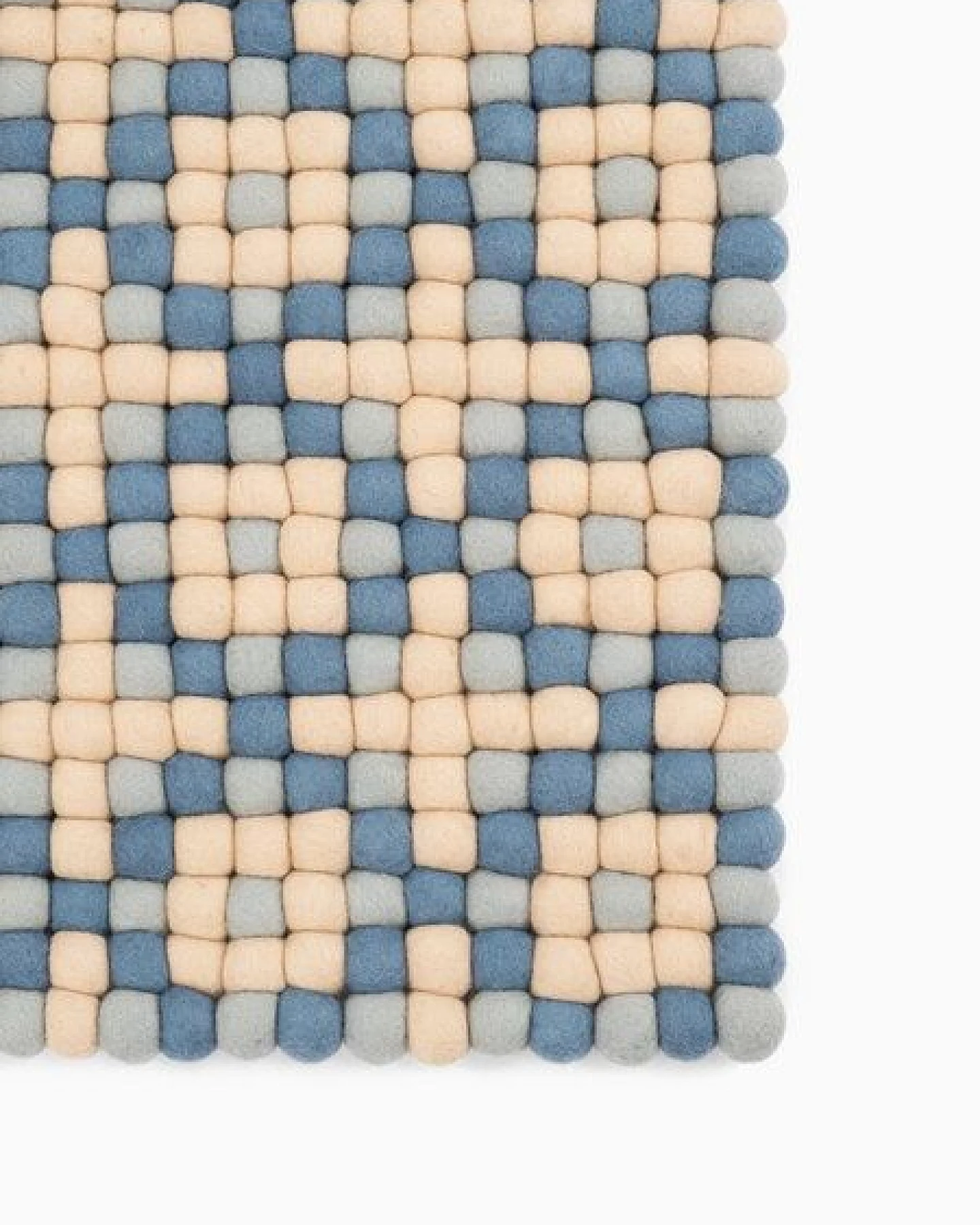 myfelt Filzkugelteppich Porto rechteckig, 100% Schurwolle – Ansicht 2
