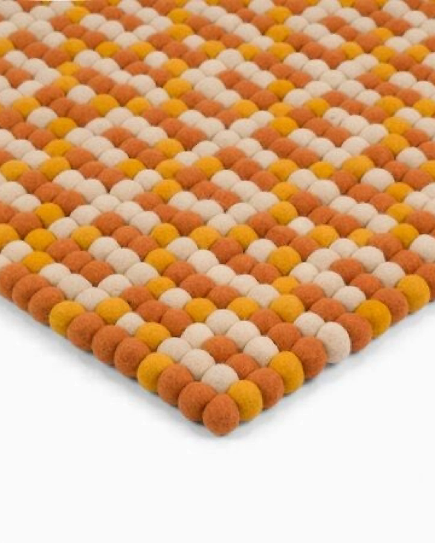 myfelt Filzkugelteppich Porto rechteckig, 100% Schurwolle – Ansicht 3