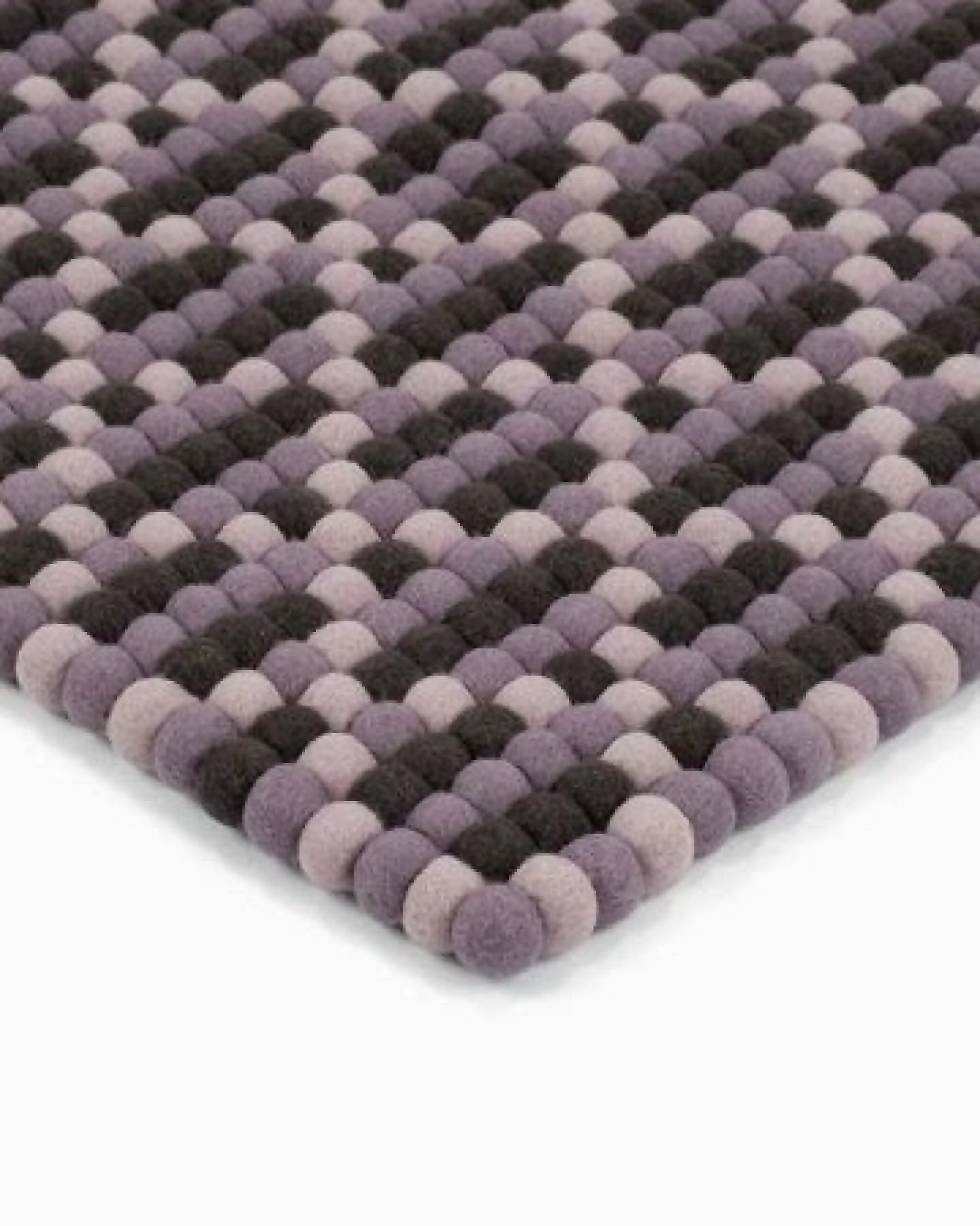 myfelt Filzkugelteppich Porto rechteckig, 100% Schurwolle – Ansicht 2