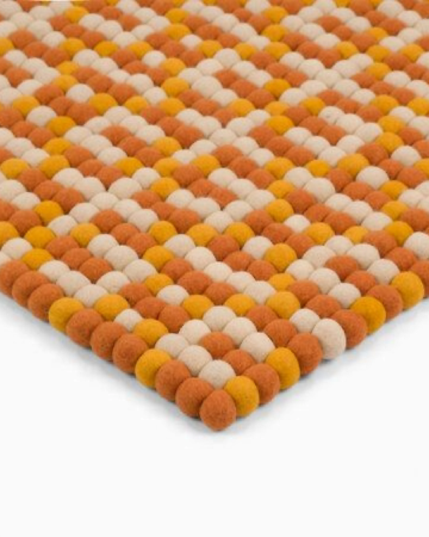 myfelt Filzkugelteppich Porto rechteckig, 100% Schurwolle – Ansicht 3