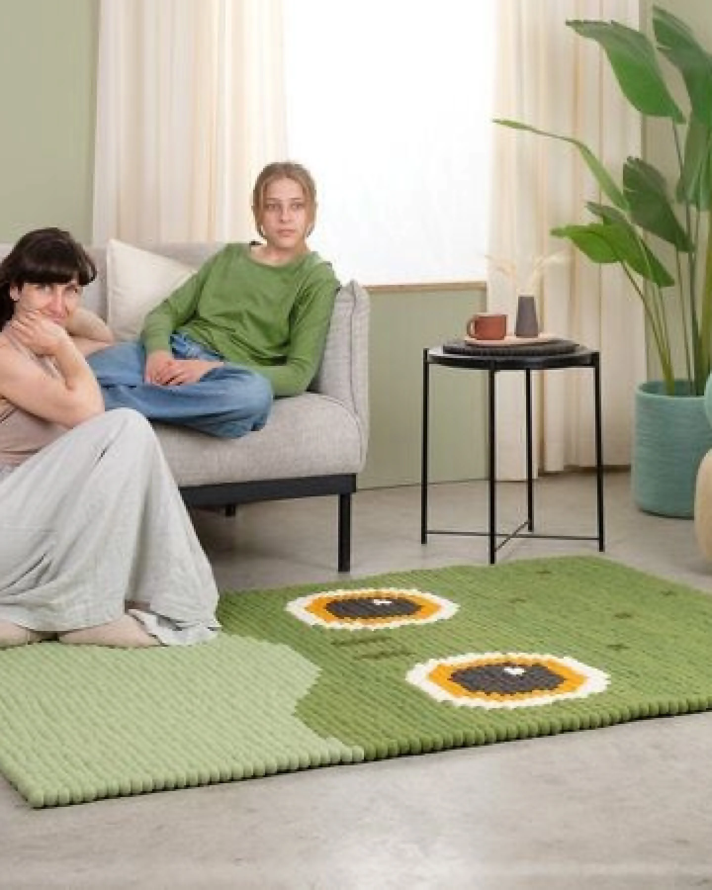 myfelt Filzkugelteppich Animals rechteckig, 100% Schurwolle – Ansicht 4