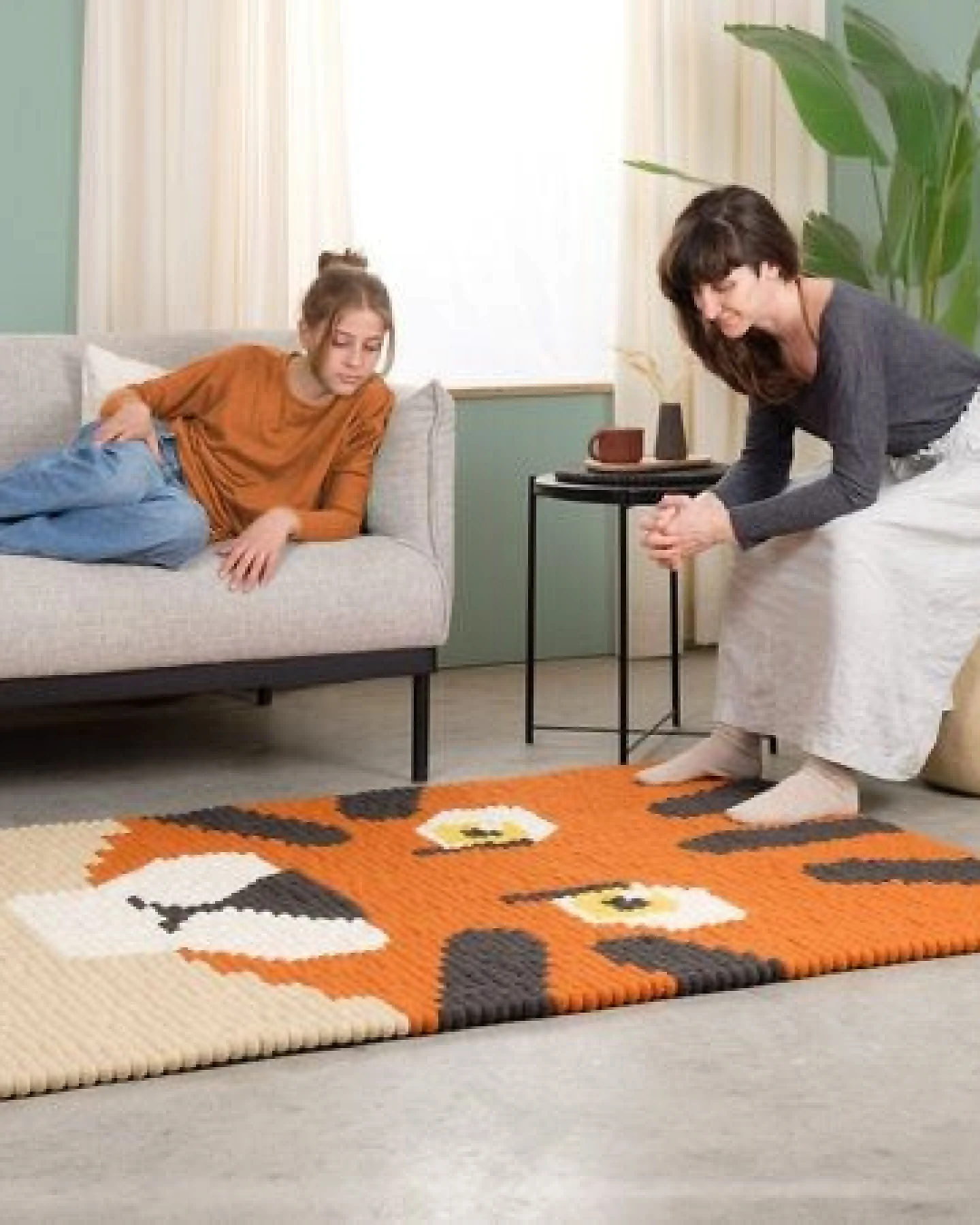 myfelt Filzkugelteppich Animals rechteckig, 100% Schurwolle – Ansicht 4