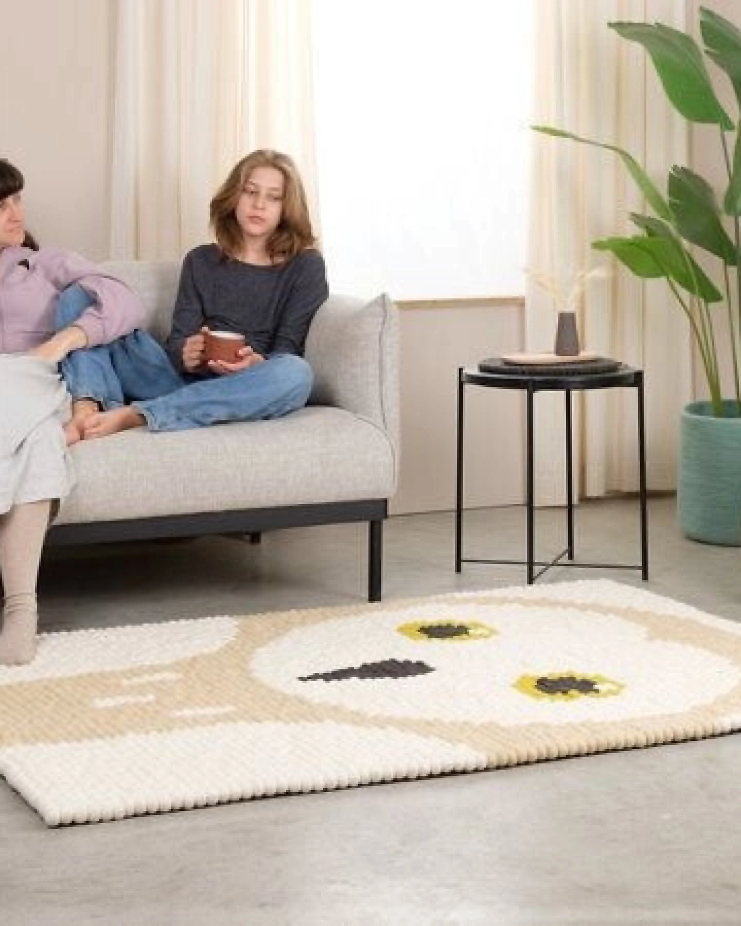 myfelt Filzkugelteppich Animals rechteckig, 100% Schurwolle – Ansicht 4