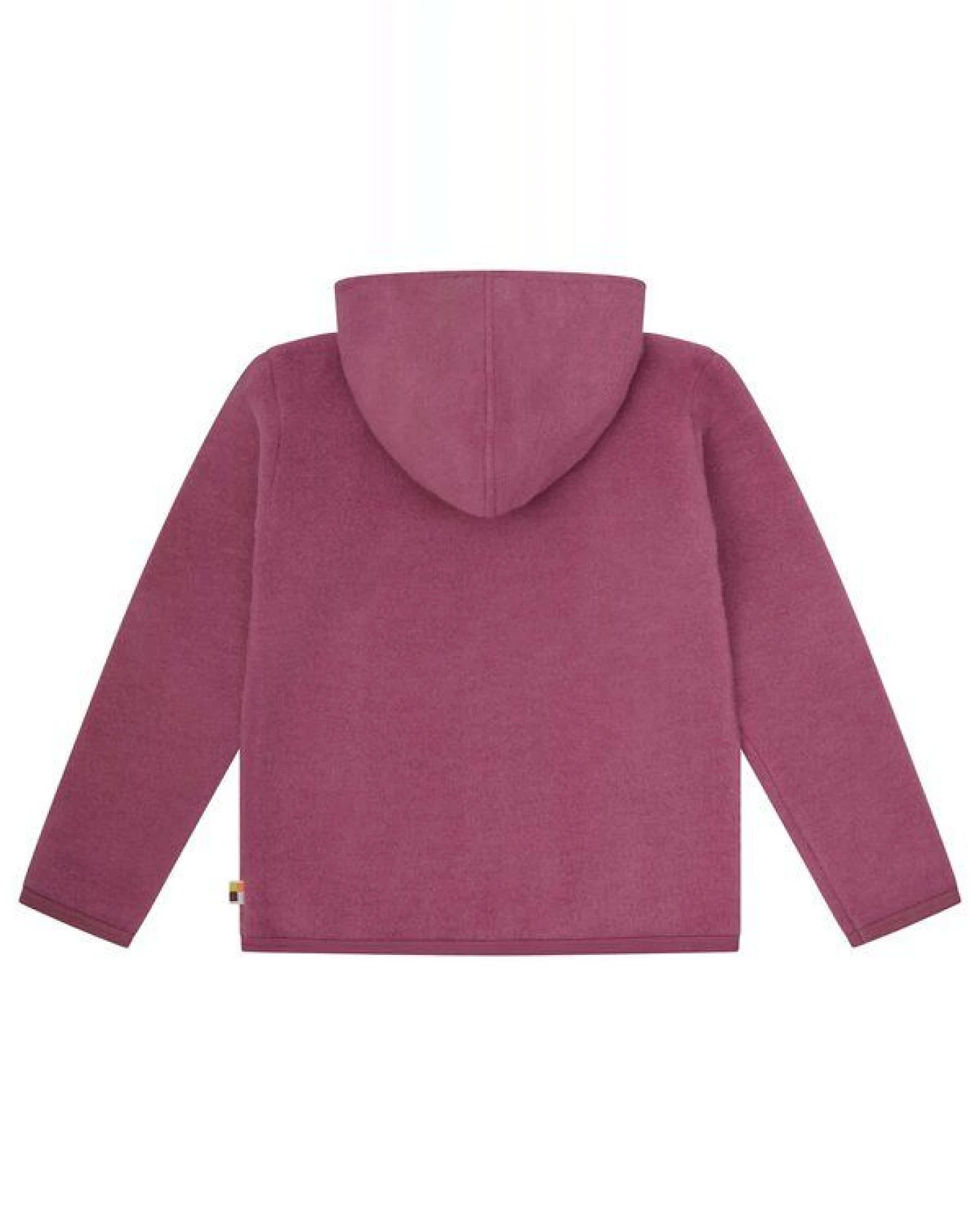 loud + proud Kinder Wollfleece-Jacke mit Kapuze, GOTS-zertifiziert – Ansicht 2