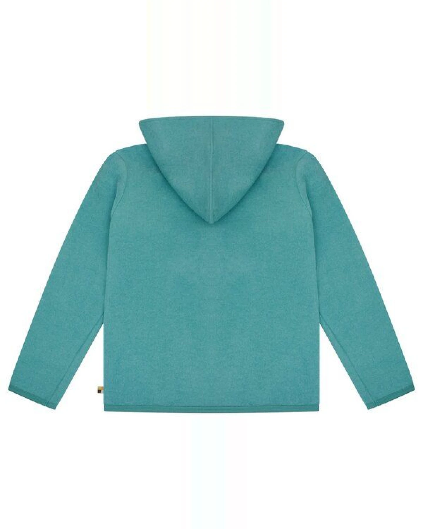 loud + proud Kinder Wollfleece-Jacke mit Kapuze, GOTS-zertifiziert – Ansicht 2
