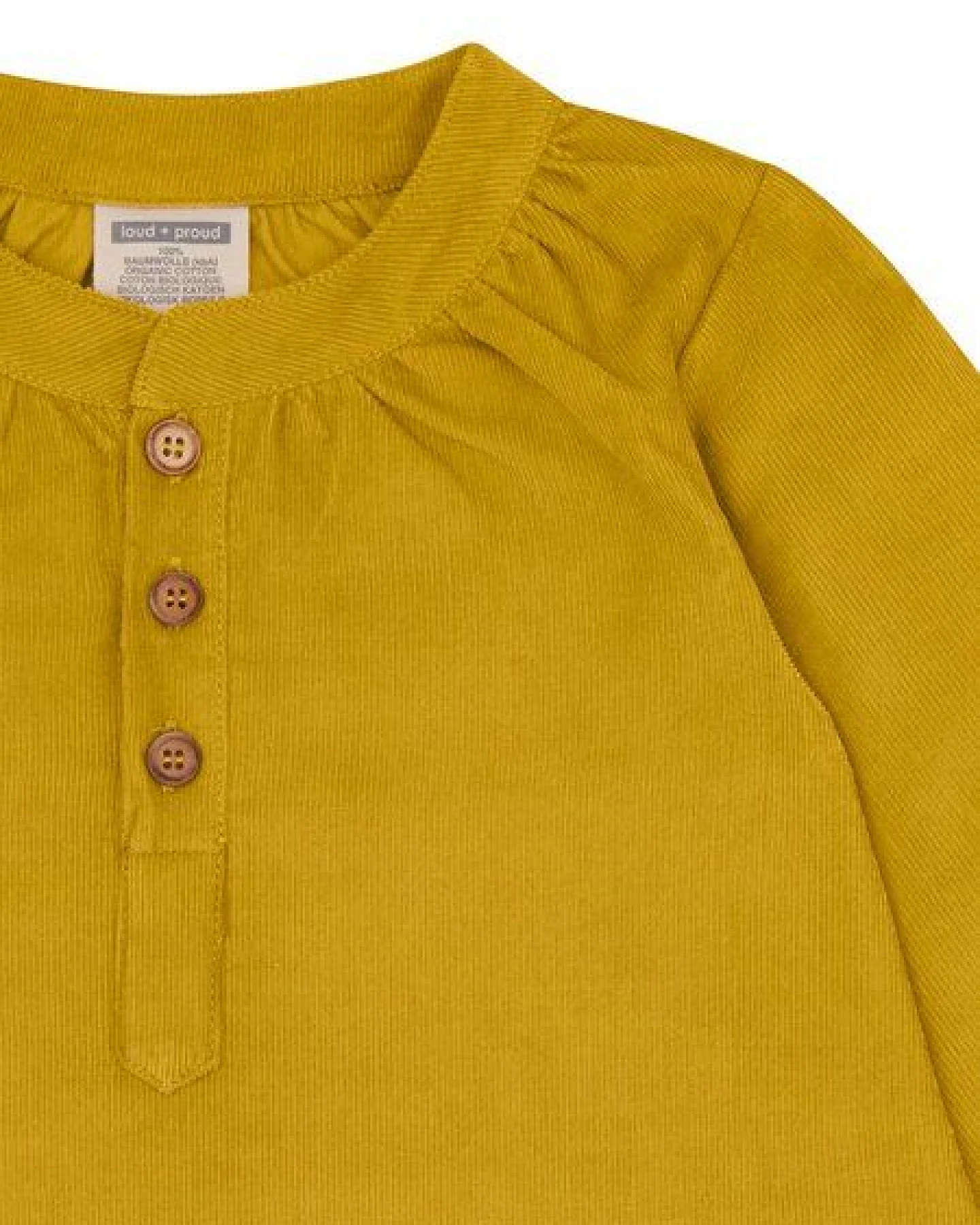 loud + proud Babys & Kinder Kleid aus Cord, GOTS-zertifiziert – Ansicht 3