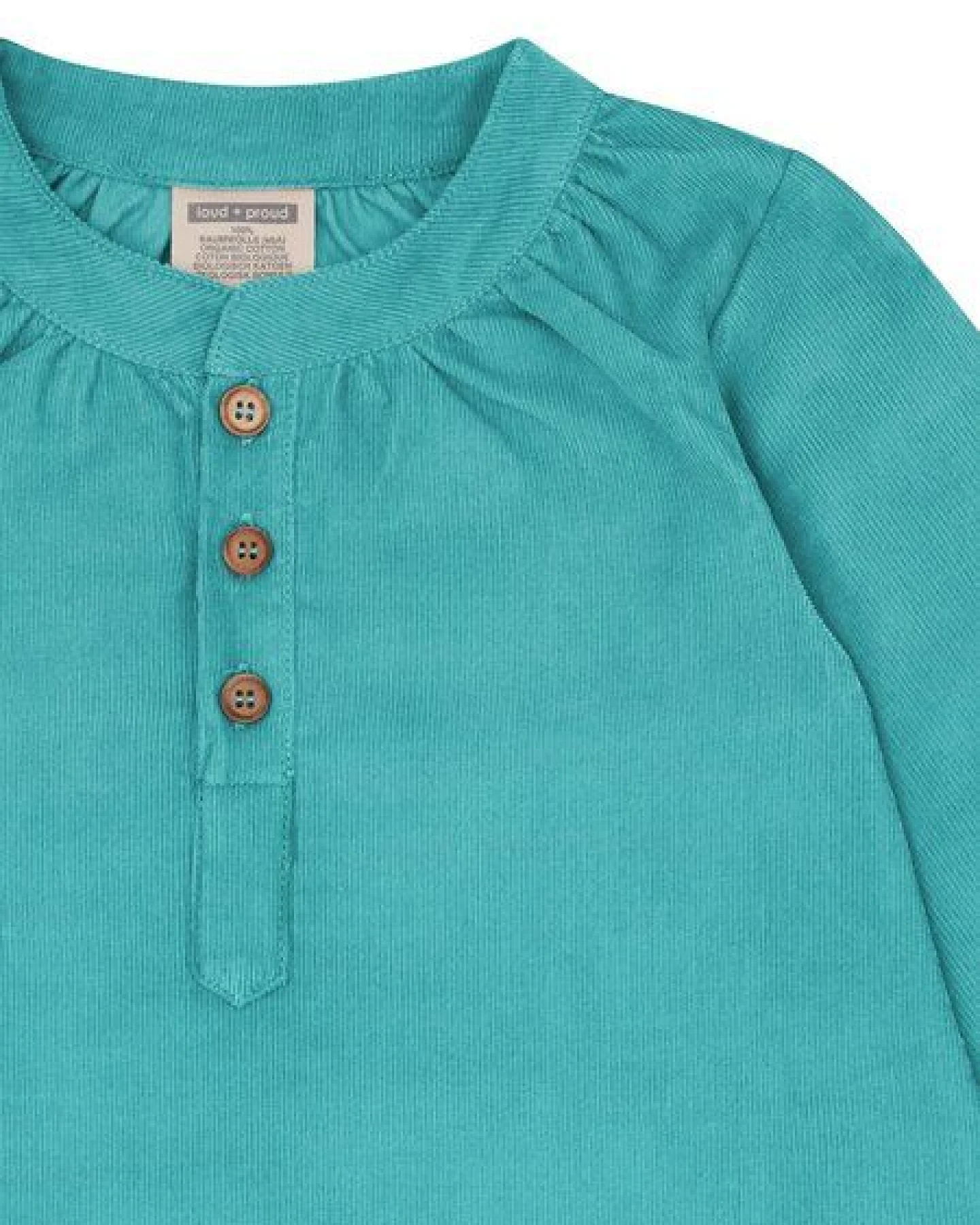 loud + proud Babys & Kinder Kleid aus Cord, GOTS-zertifiziert – Ansicht 3