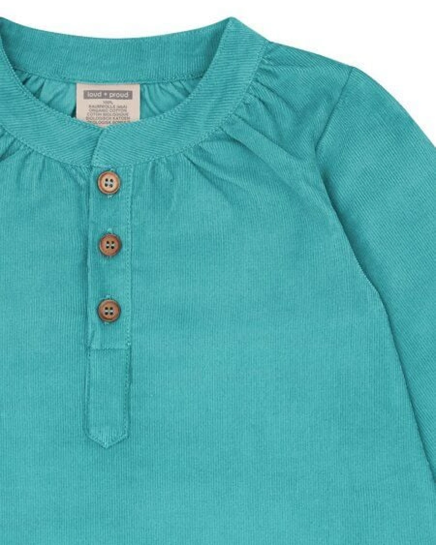 loud + proud Babys & Kinder Kleid aus Cord, GOTS-zertifiziert – Ansicht 3