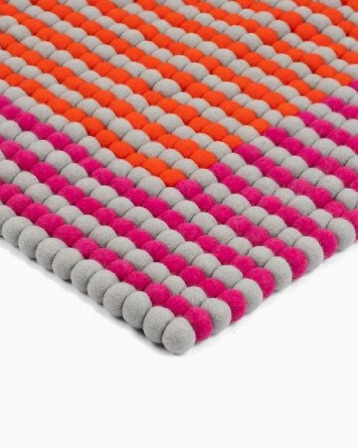 myfelt Filzkugelteppich Horizon rechteckig, 100% Schurwolle – Ansicht 3