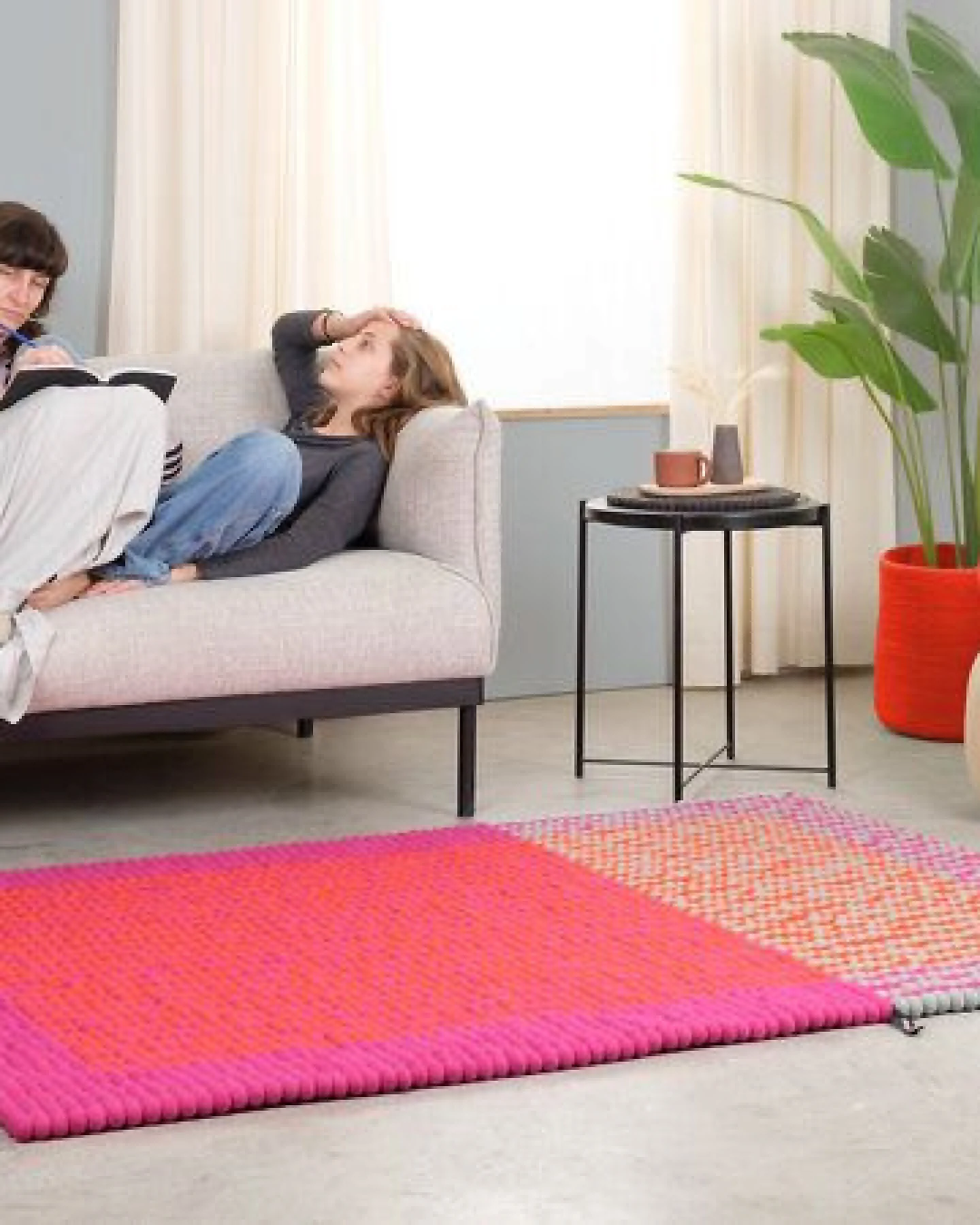 myfelt Filzkugelteppich Horizon rechteckig, 100% Schurwolle – Ansicht 4