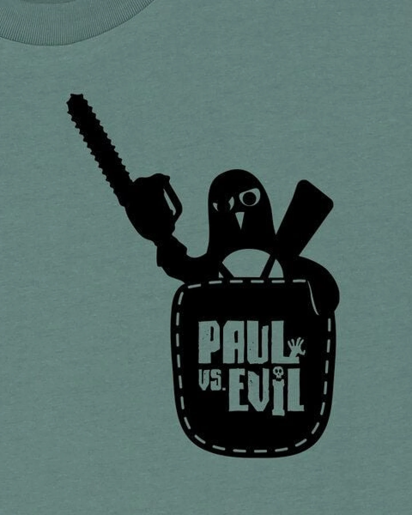 päfjes Pinguin Paul vs. Evil - Fair Wear Männer Bio T-Shirt – Ansicht 3