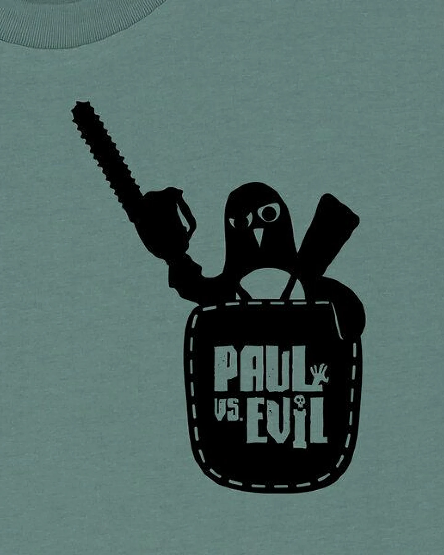 päfjes Pinguin Paul vs. Evil - Fair Wear Männer Bio T-Shirt – Ansicht 3