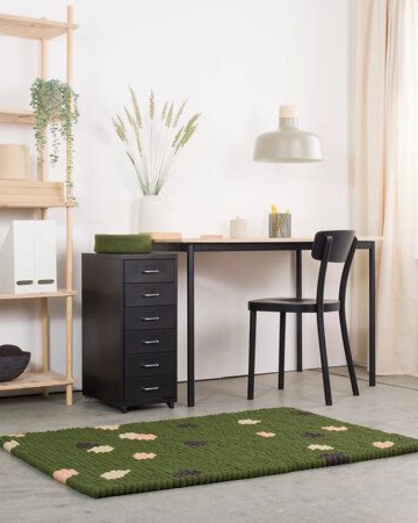 myfelt Terra Filzkugelteppich rechteckig, 100% Schurwolle – Ansicht 2