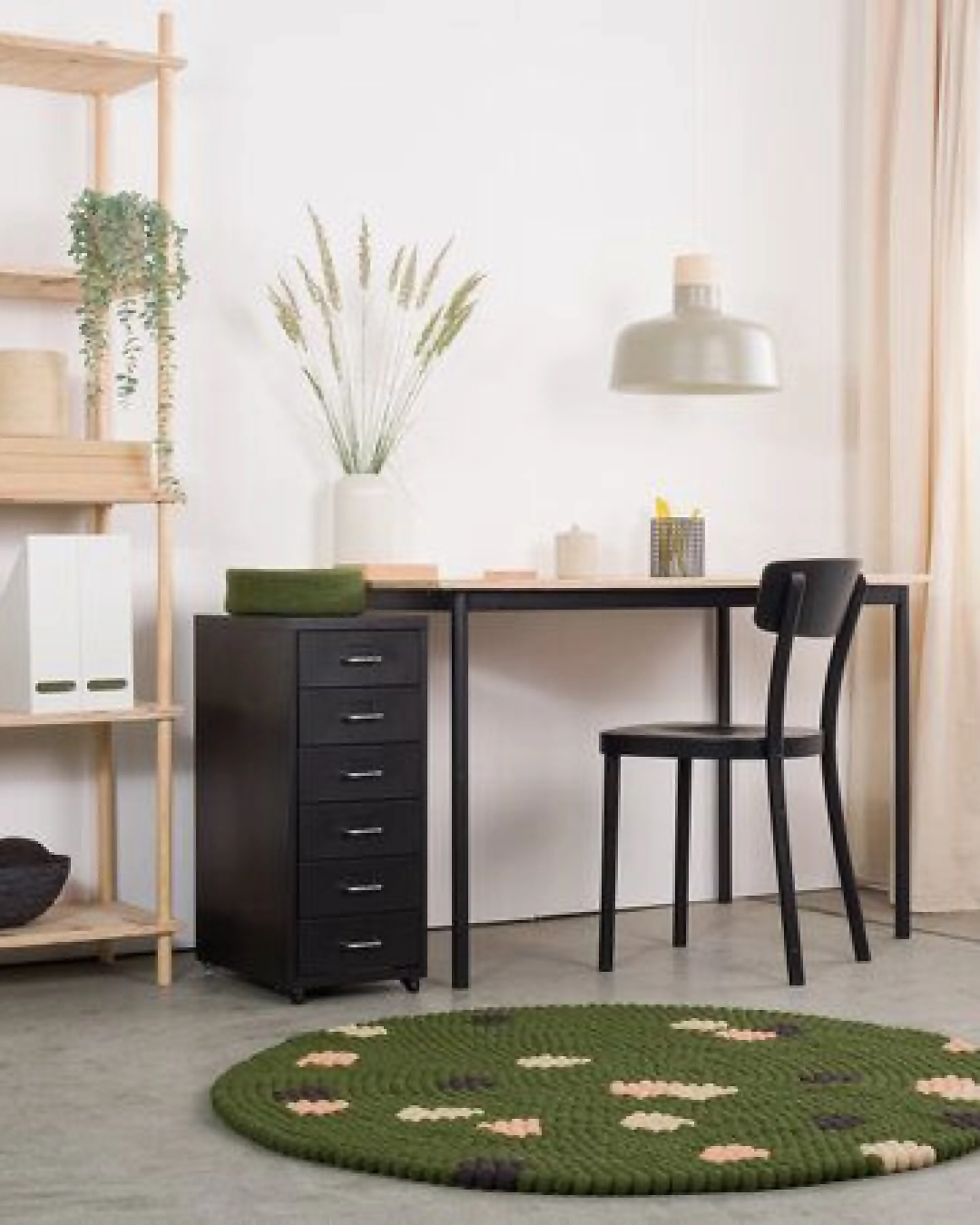 myfelt Terra Filzkugelteppich rund, 100% Schurwolle – Ansicht 2