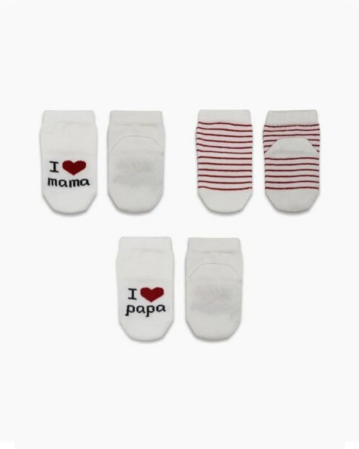 bistyle Socken 3er-Pack für Babys Neugeborene Baby Kurzsocken Zertifizierte Bio-Baumwolle 0-3 Monate