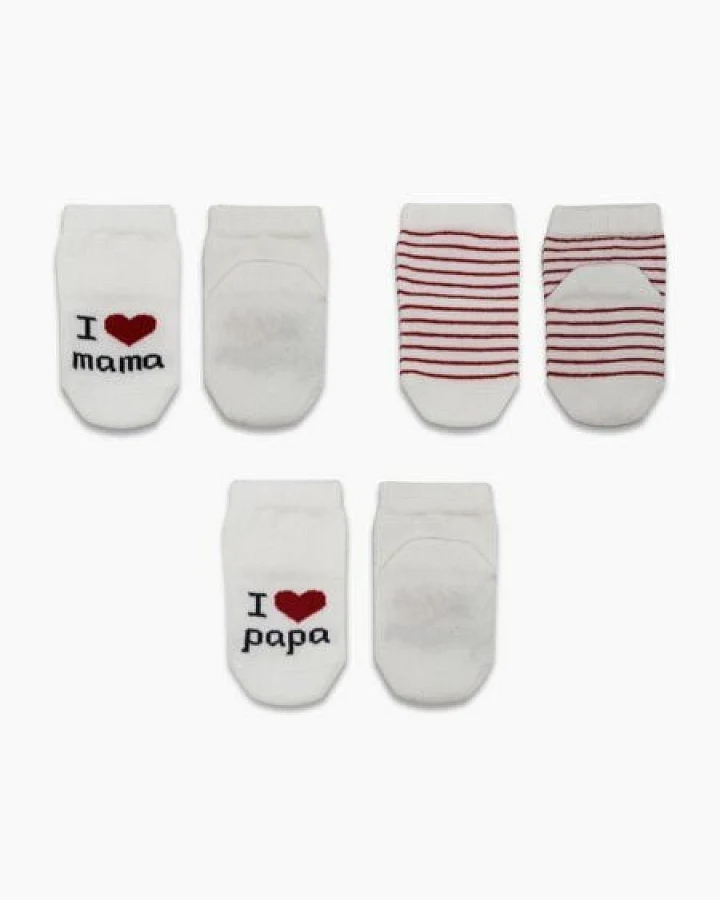 bistyle Socken 3er-Pack für Babys Neugeborene Baby Kurzsocken Zertifizierte Bio-Baumwolle 0-3 Monate
