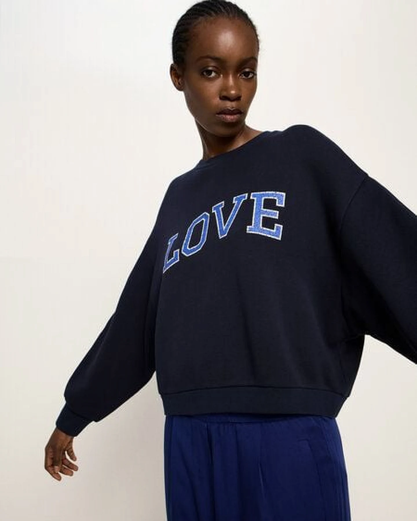 LANIUS Statementsweatshirt (GOTS) aus Bio-Baumwolle – Ansicht 4