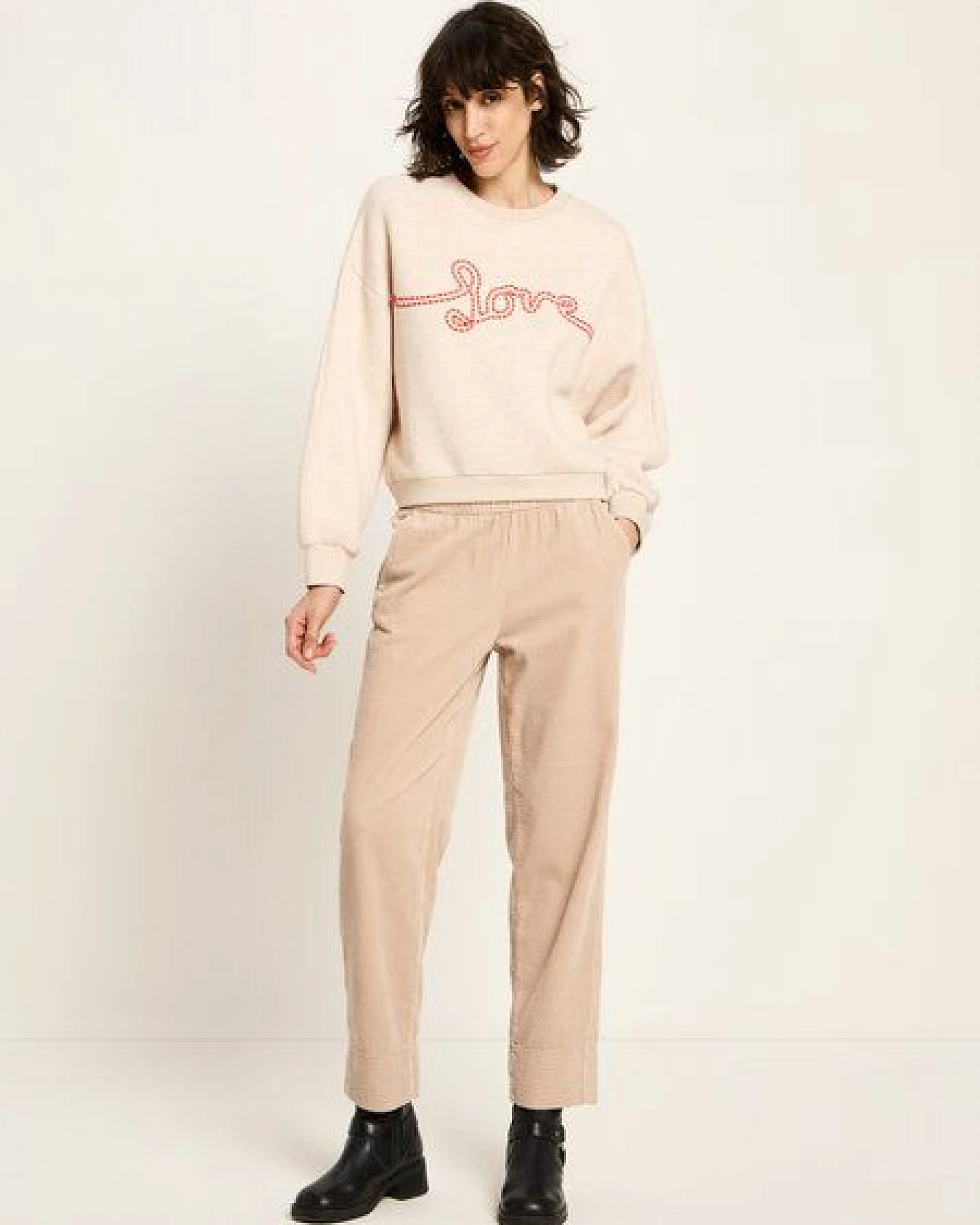 LANIUS Statementsweatshirt (GOTS) aus Bio-Baumwolle – Ansicht 3