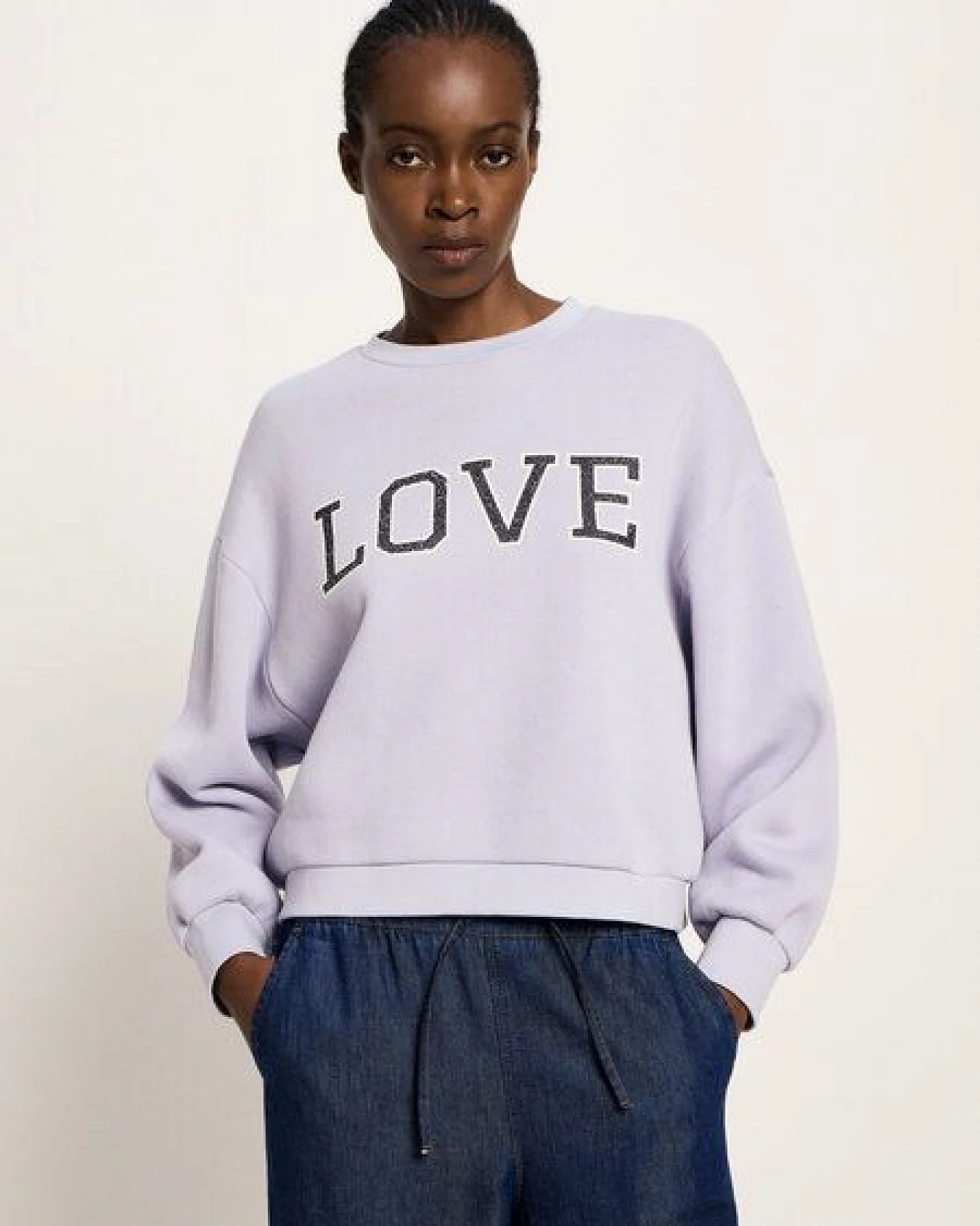 LANIUS Statementsweatshirt (GOTS) aus Bio-Baumwolle – Ansicht 2