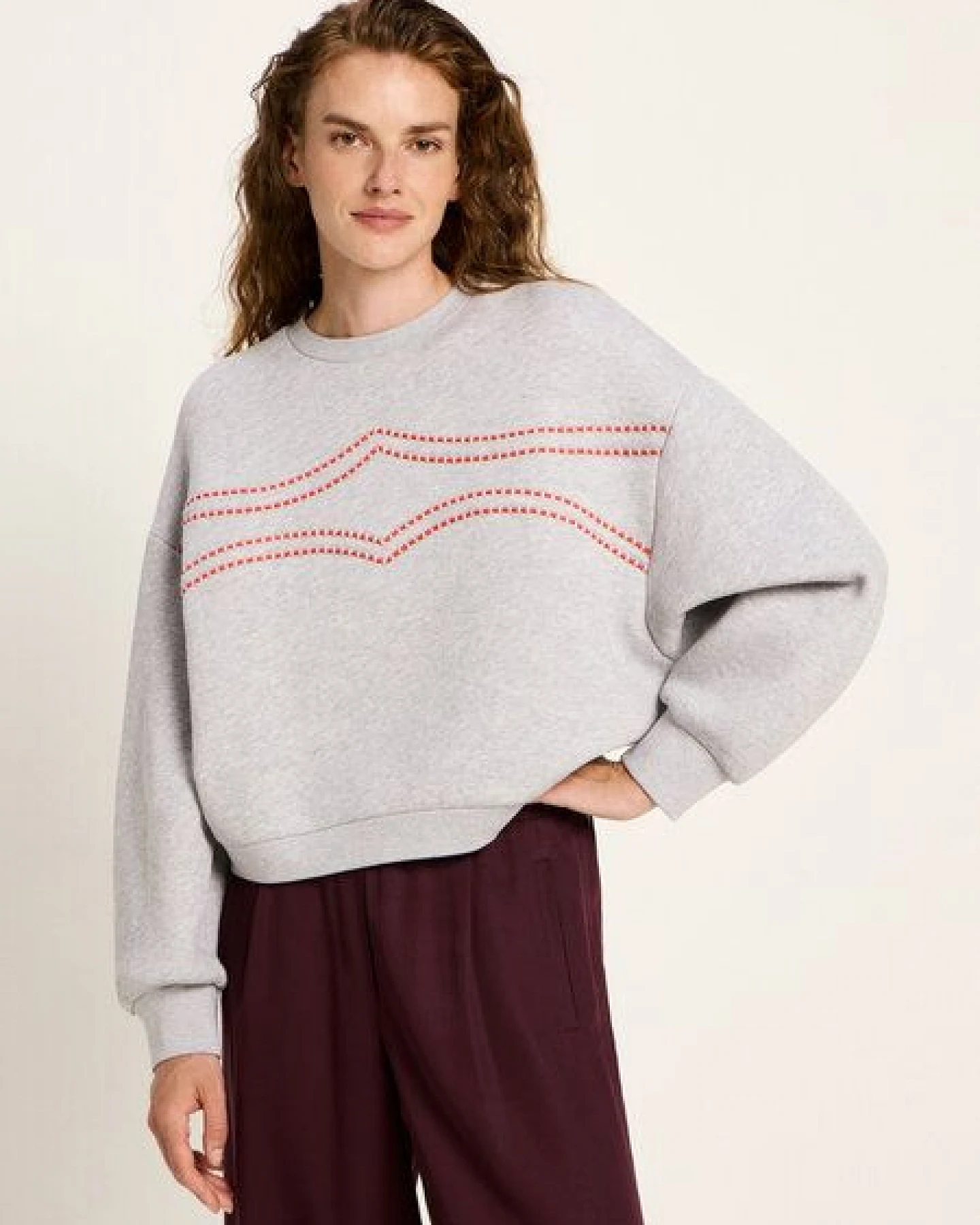 LANIUS Statementsweatshirt (GOTS) aus Bio-Baumwolle – Ansicht 2