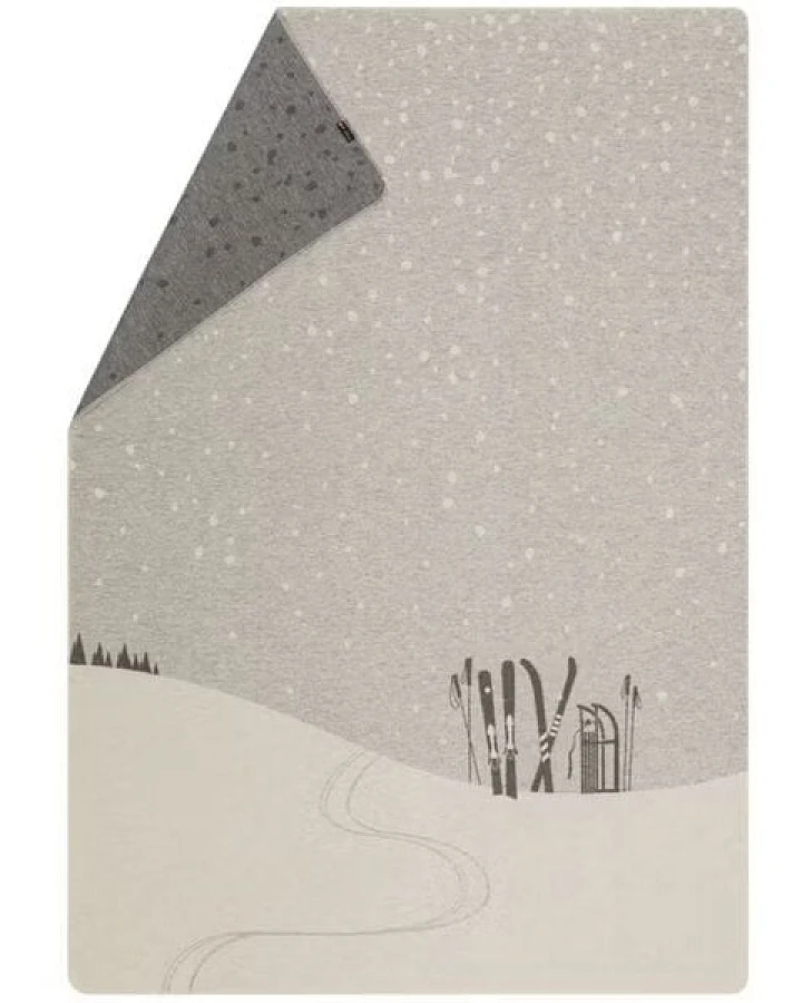 David Fussenegger Silvretta Flanelldecke “Ski & Rodel” 200 x 140 cm