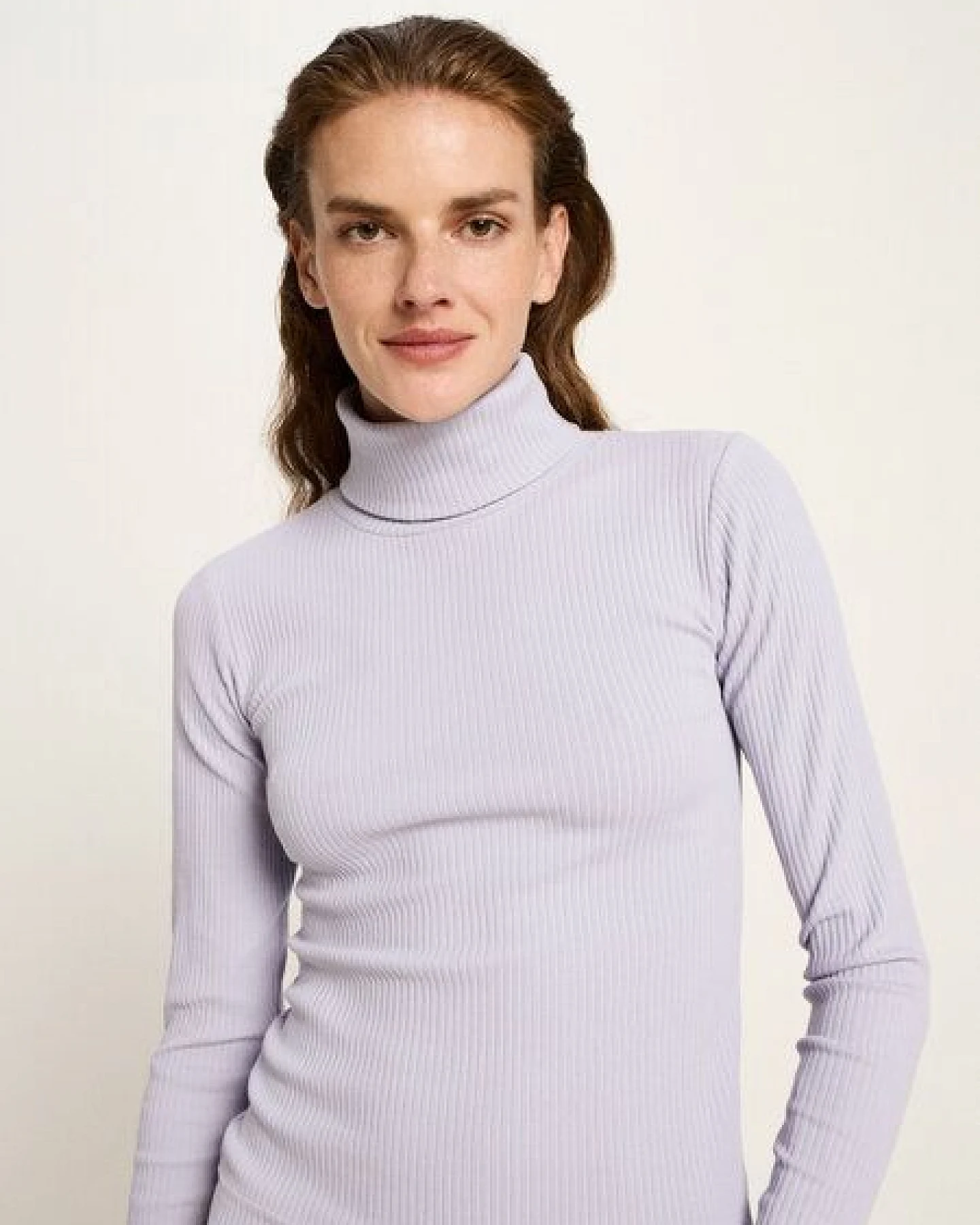 LANIUS Rollkragenshirt aus Bio-Baumwolle – Ansicht 3