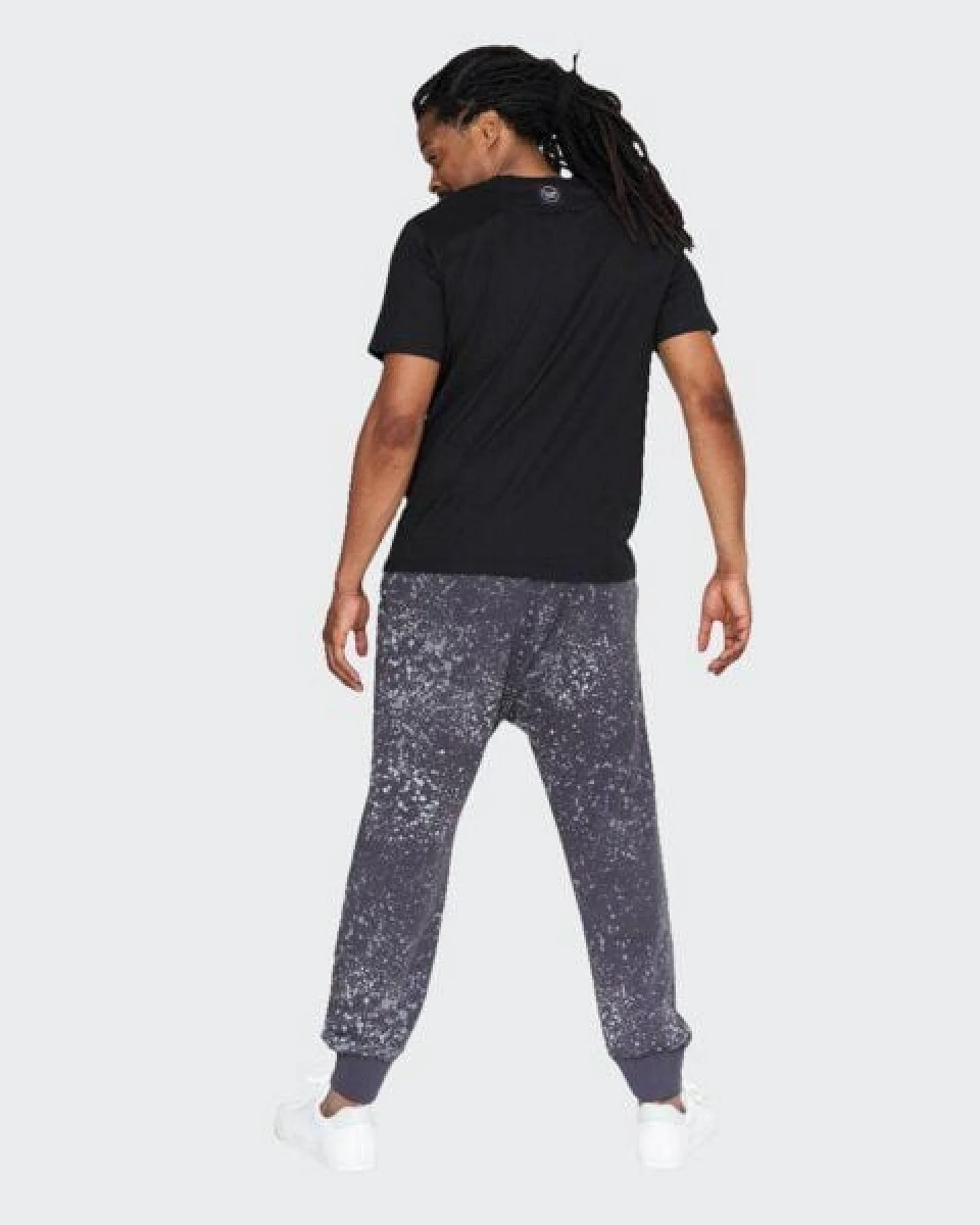 LUMEN organic Jogginghose BAGGY Sprenkel grau – Ansicht 4