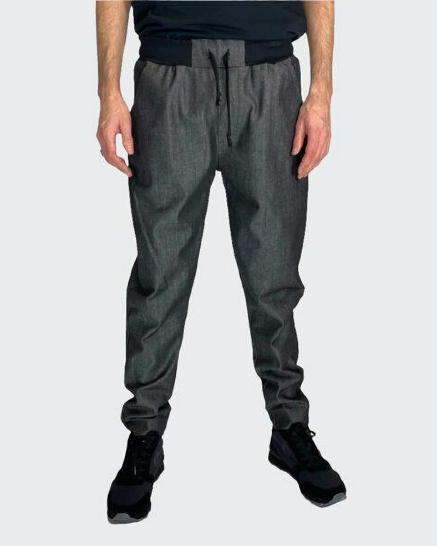 LUMEN organic Hose STRAIGHT Denim schwarz/grau – Ansicht 3
