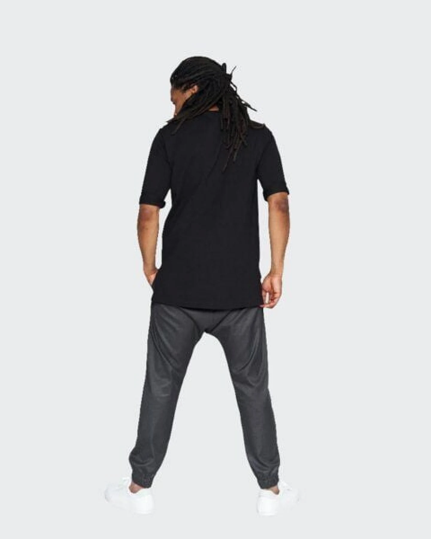 LUMEN organic Shirt VOKUHILA French Terry schwarz – Ansicht 3
