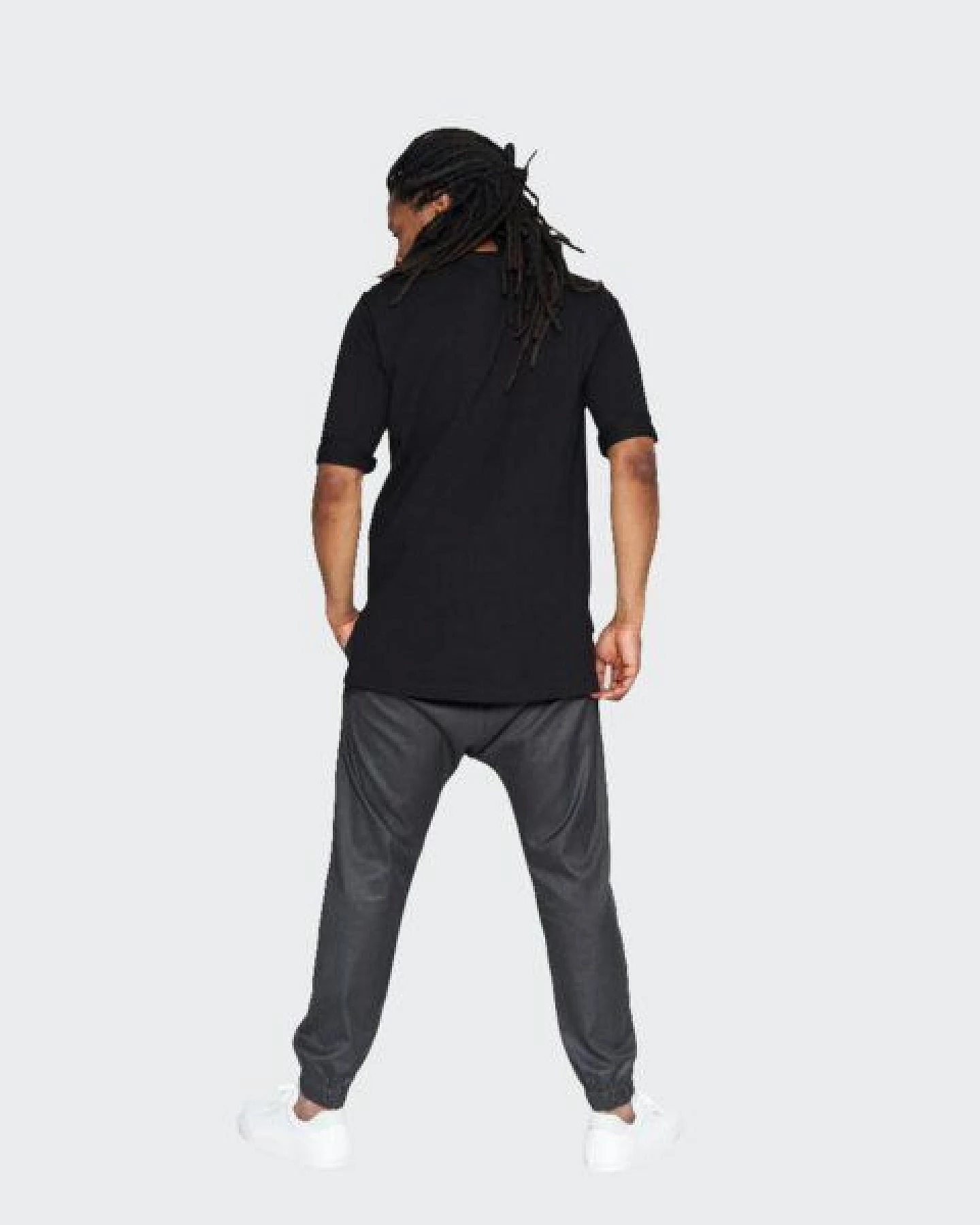 LUMEN organic Shirt VOKUHILA French Terry schwarz – Ansicht 3
