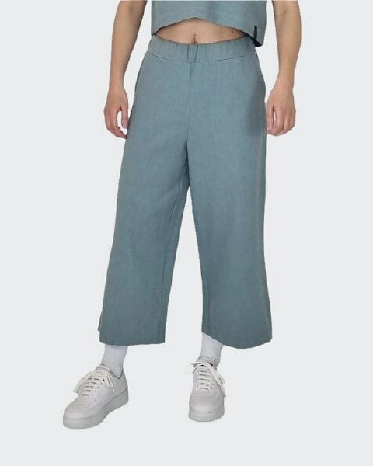 LUMEN organic Hose CULOTTE Leinen mint – Ansicht 2
