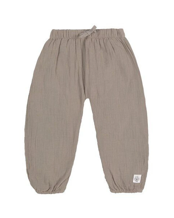 Lässig Baby Pumphose - Bio Baumwolle, Taupe GOTS