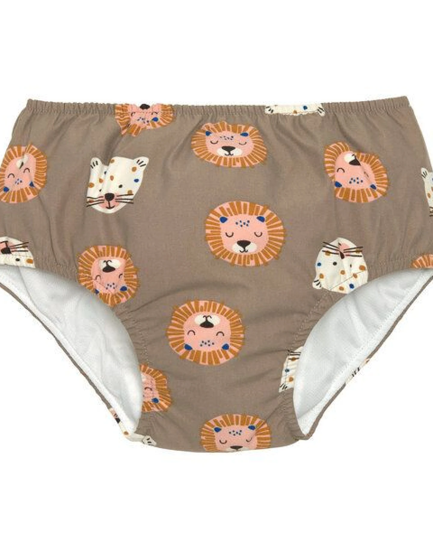 Lässig Baby Schwimmwindel und Sonnenhut (UV-Schutz) Löwe braun – Ansicht 3