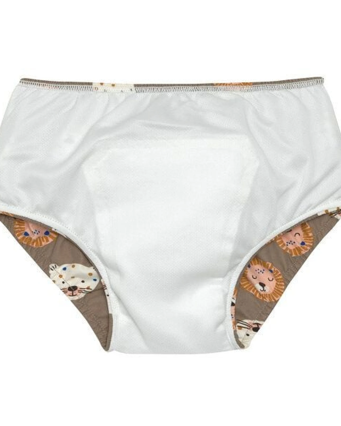Lässig Baby Schwimmwindel und Sonnenhut (UV-Schutz) Löwe braun – Ansicht 4