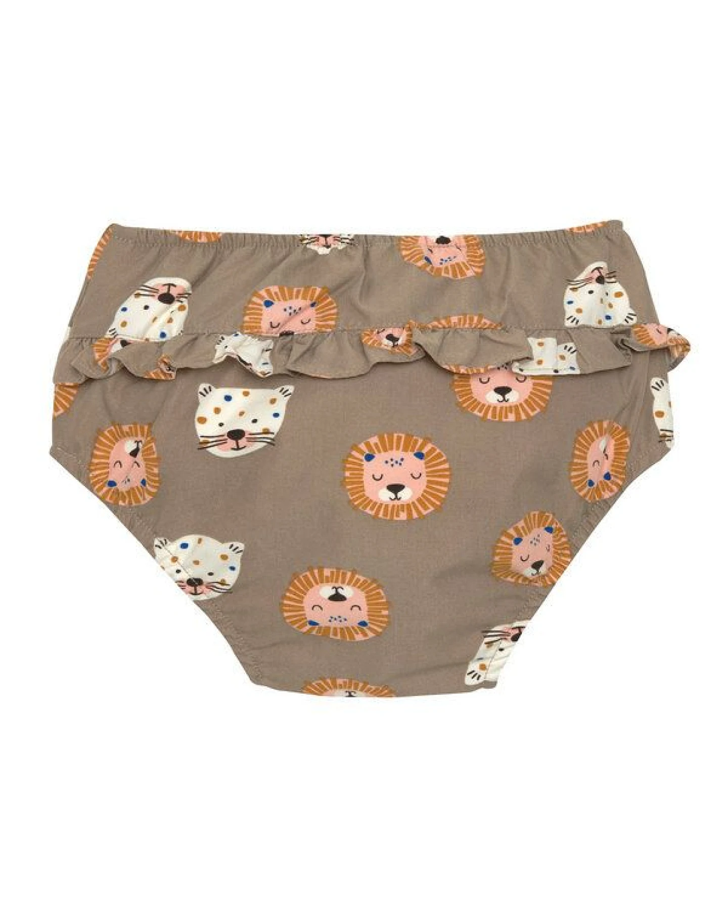 Lässig Baby Schwimmwindel und Sonnenhut (UV-Schutz) Löwe braun – Ansicht 2