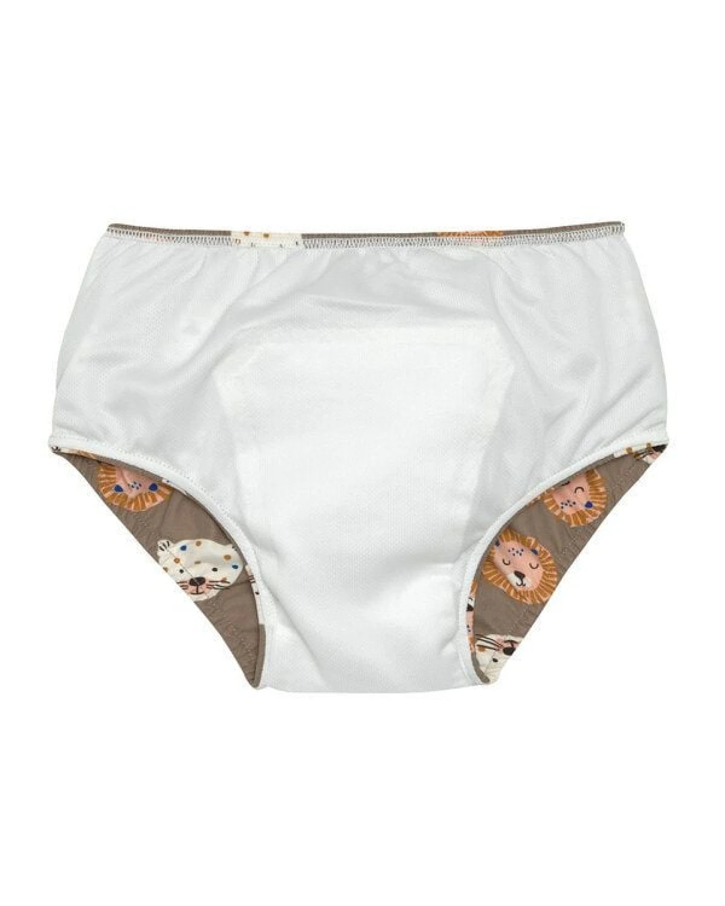 Lässig Baby Schwimmwindel und Sonnenhut (UV-Schutz) Löwe braun – Ansicht 4