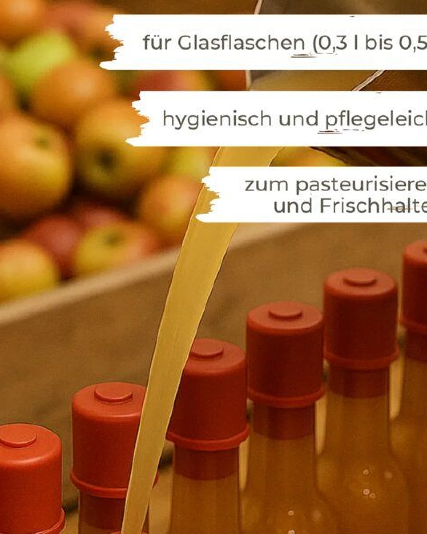 mikken 20er Set rote Gummikappen aus Naturkautschuk, - Süßmostkappen – Größe 1 oder 2 – Ansicht 2