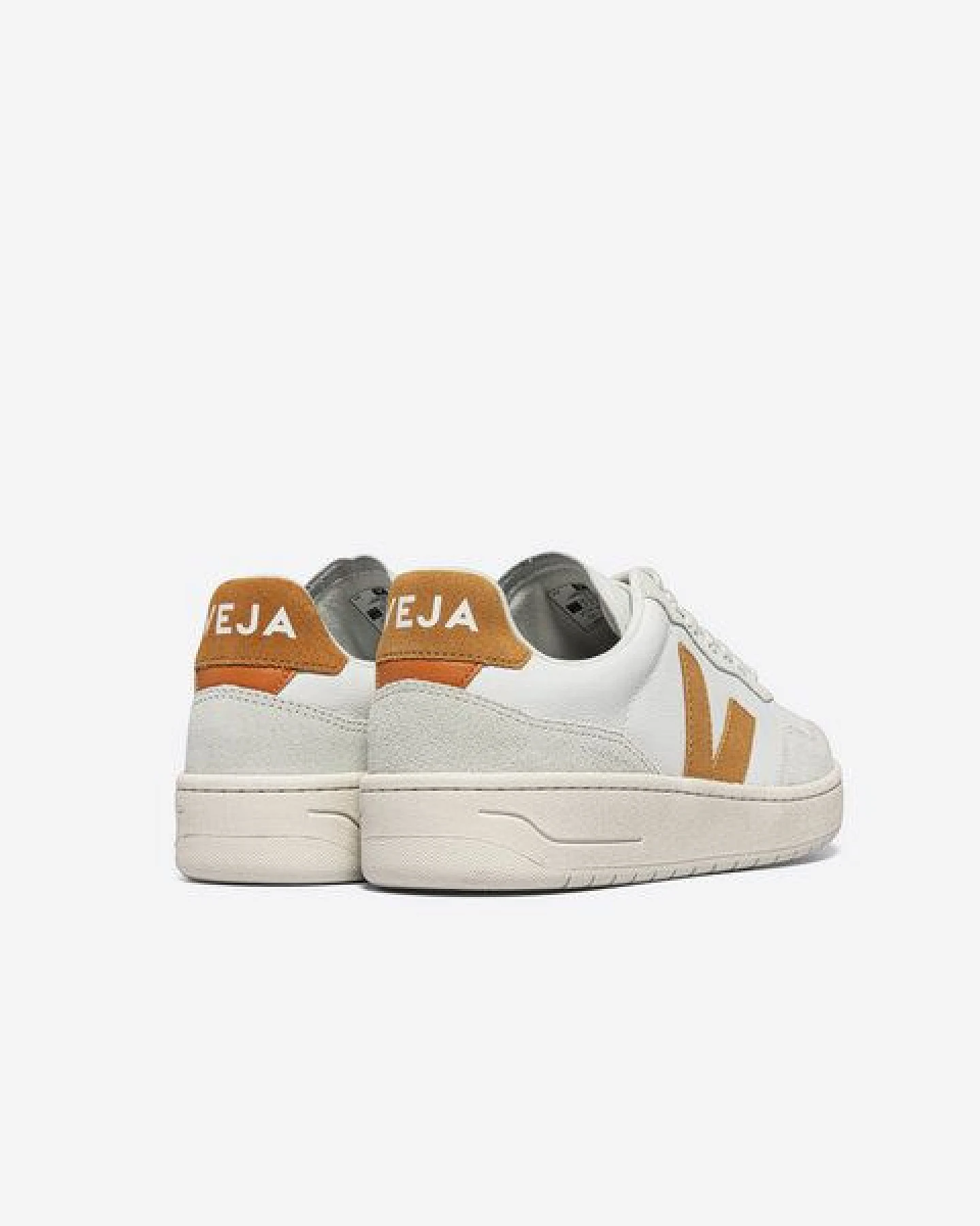 Veja Damen-Sneakers V-90 Leather White Umber – Ansicht 3