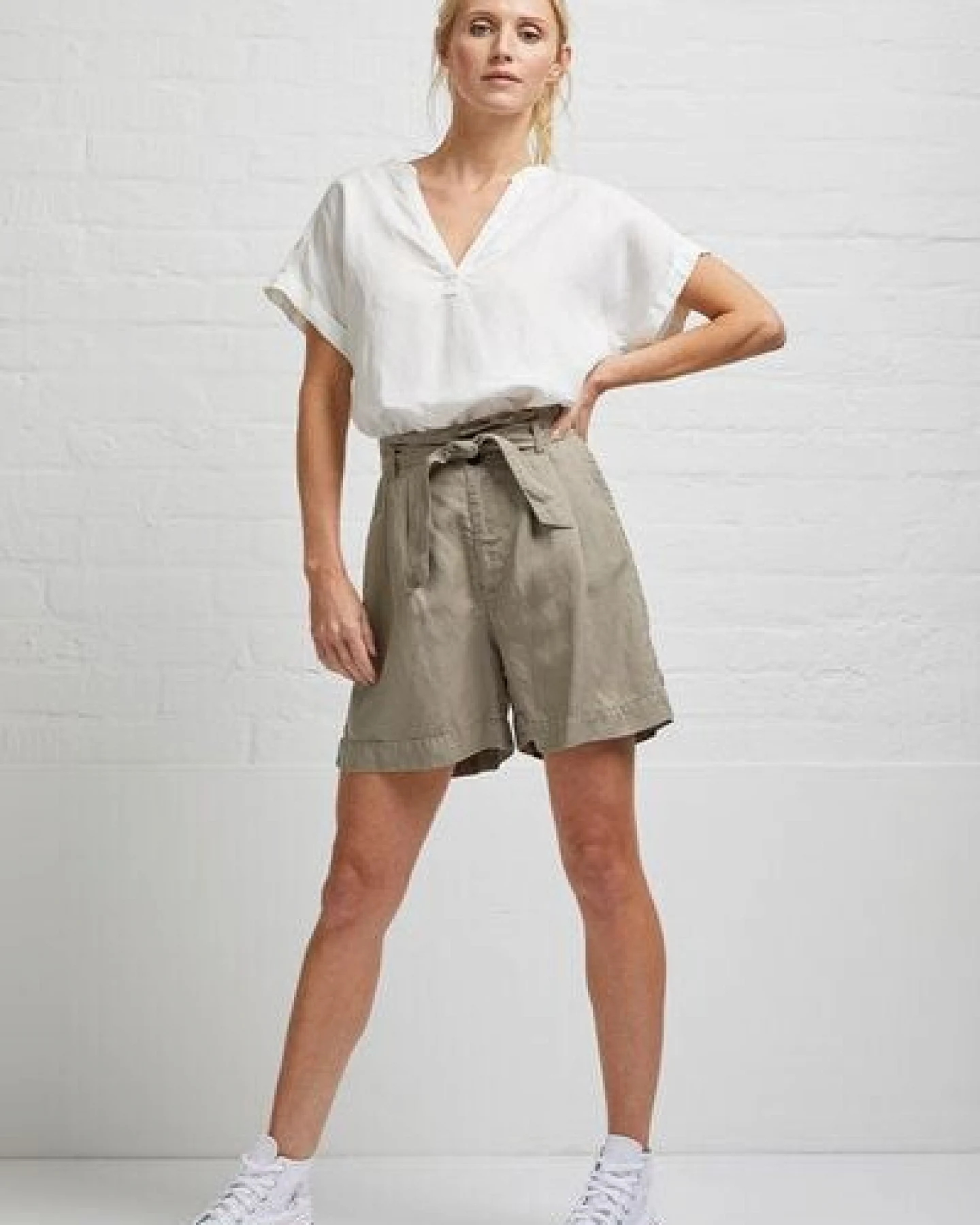 Wunderwerk Linen TENCEL paperbag short – Ansicht 2